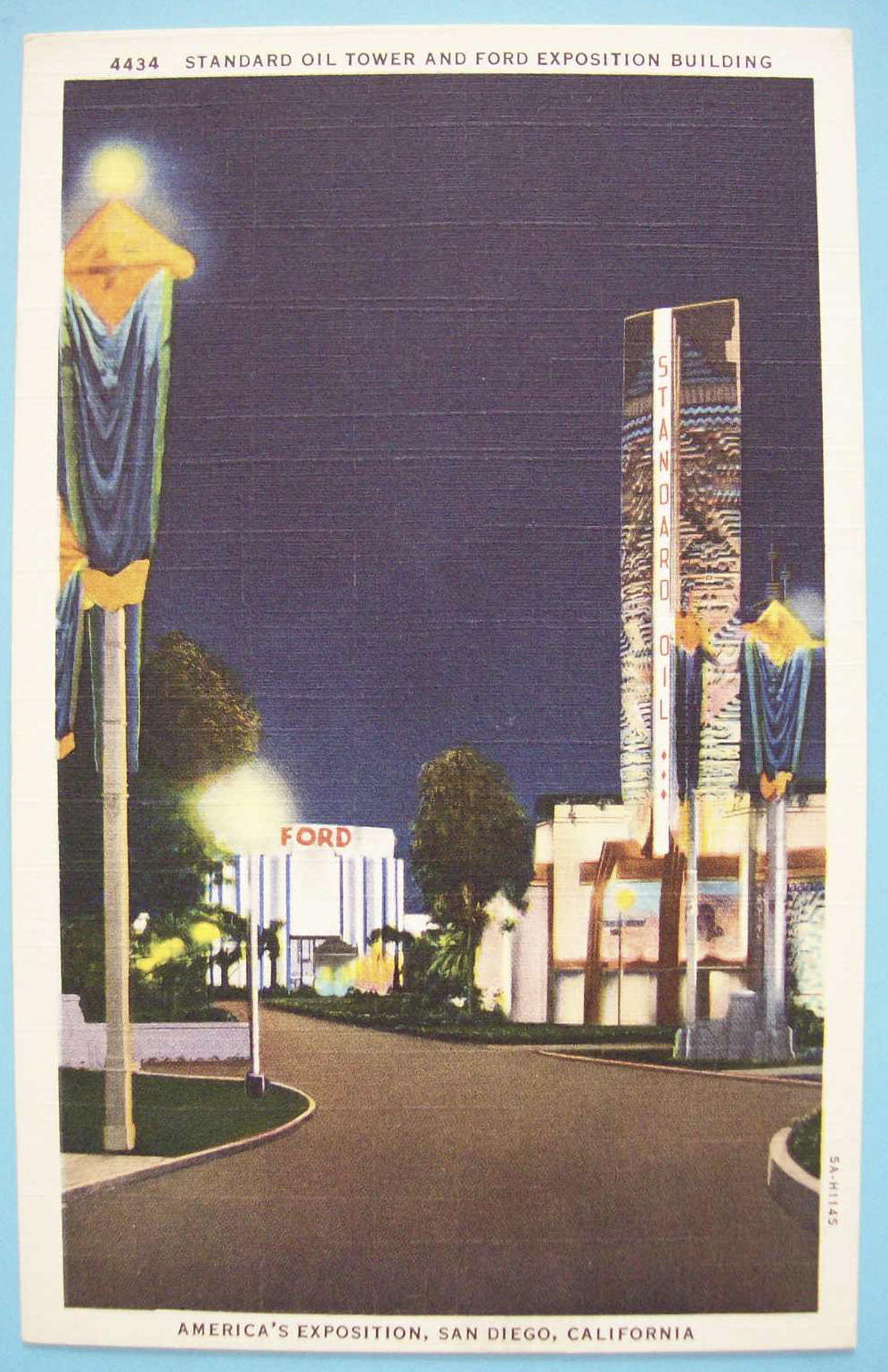 Standard Tower & Ford Bldg Postcard-Calif./Pacific Expo