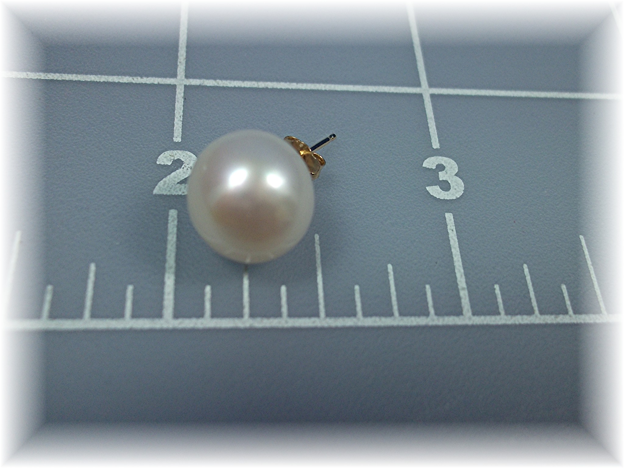 Earrings 14K Gold Cultured 11mm Pearl Stud Macys
