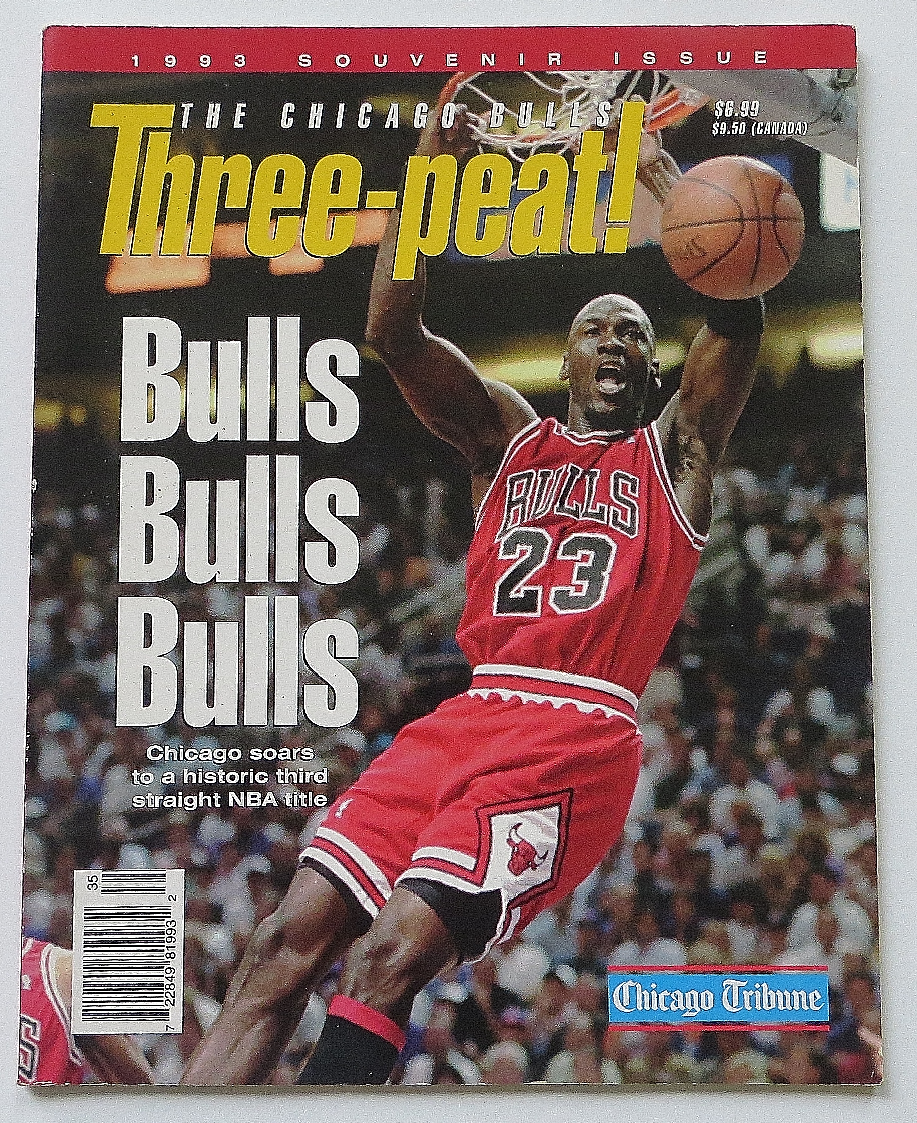 Chicago Bulls Three-Peat 1993 Michael Jordan