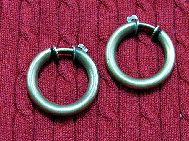 Brass Springback Hoop Earrings Germany