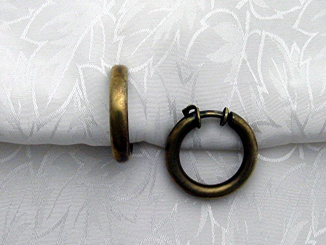 Brass Springback Hoop Earrings Germany