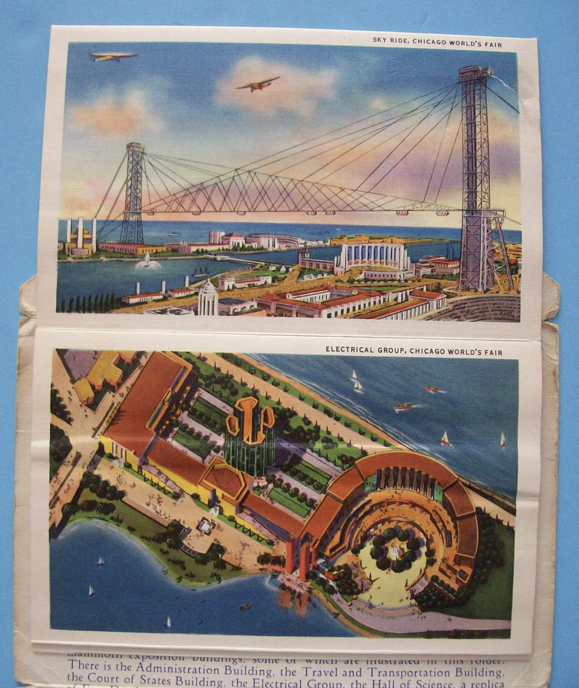 Travel Building Postcard Folder (Century Of Progress)