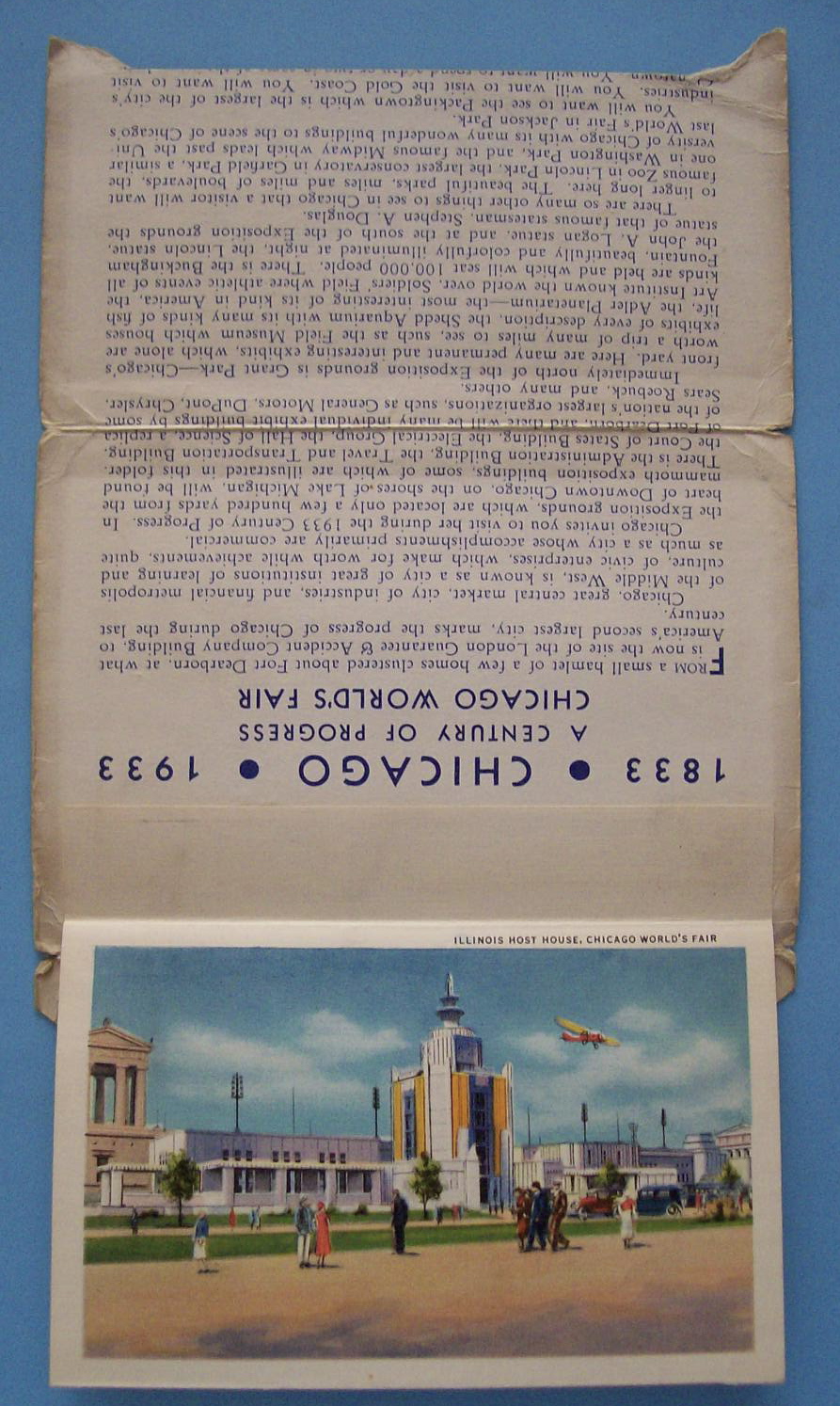 Travel Building Postcard Folder (Century Of Progress)