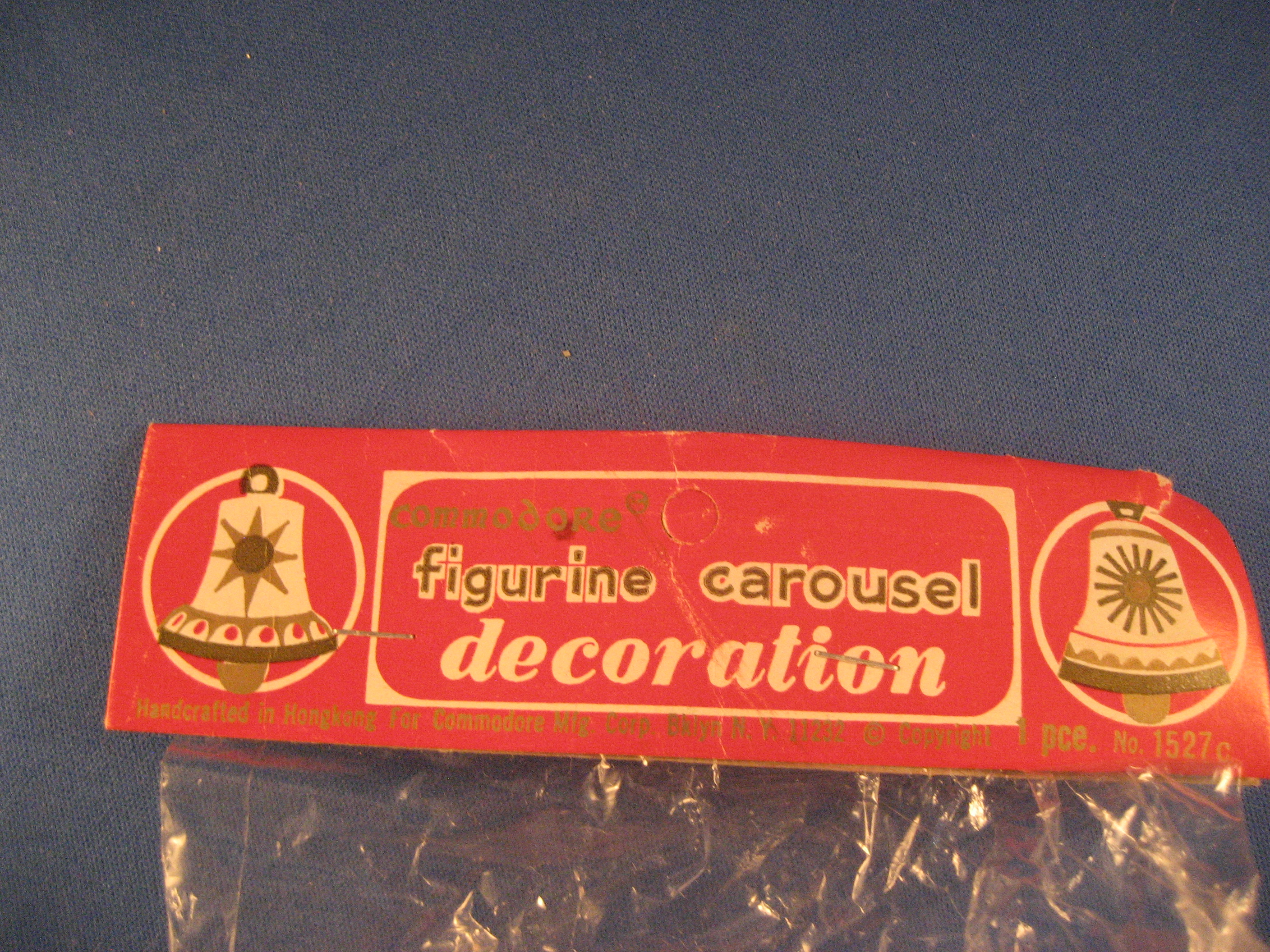 Plastic Snowman Merry Go Round Ornament