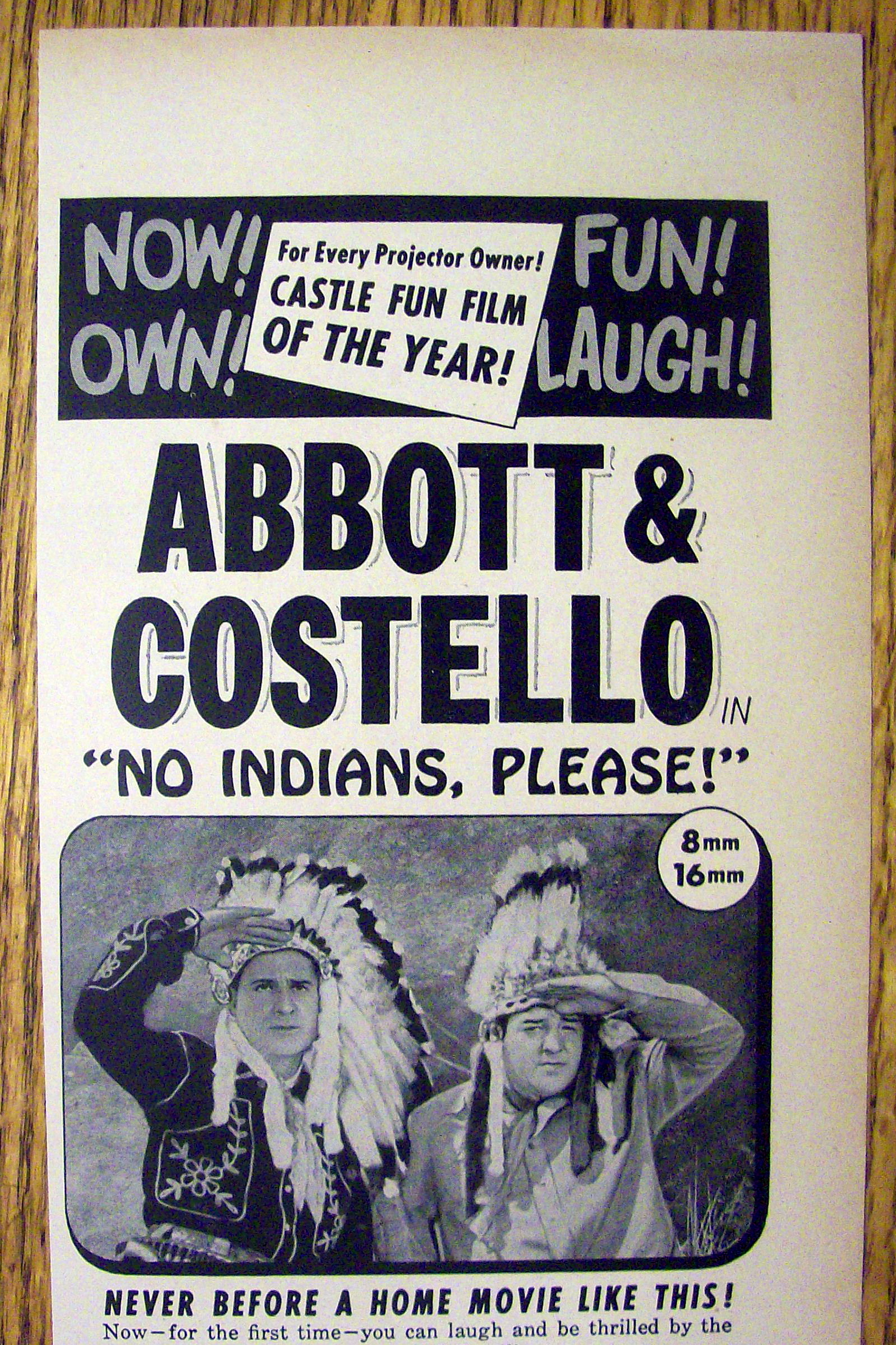 1948 Castle Films with Abbott & Costello