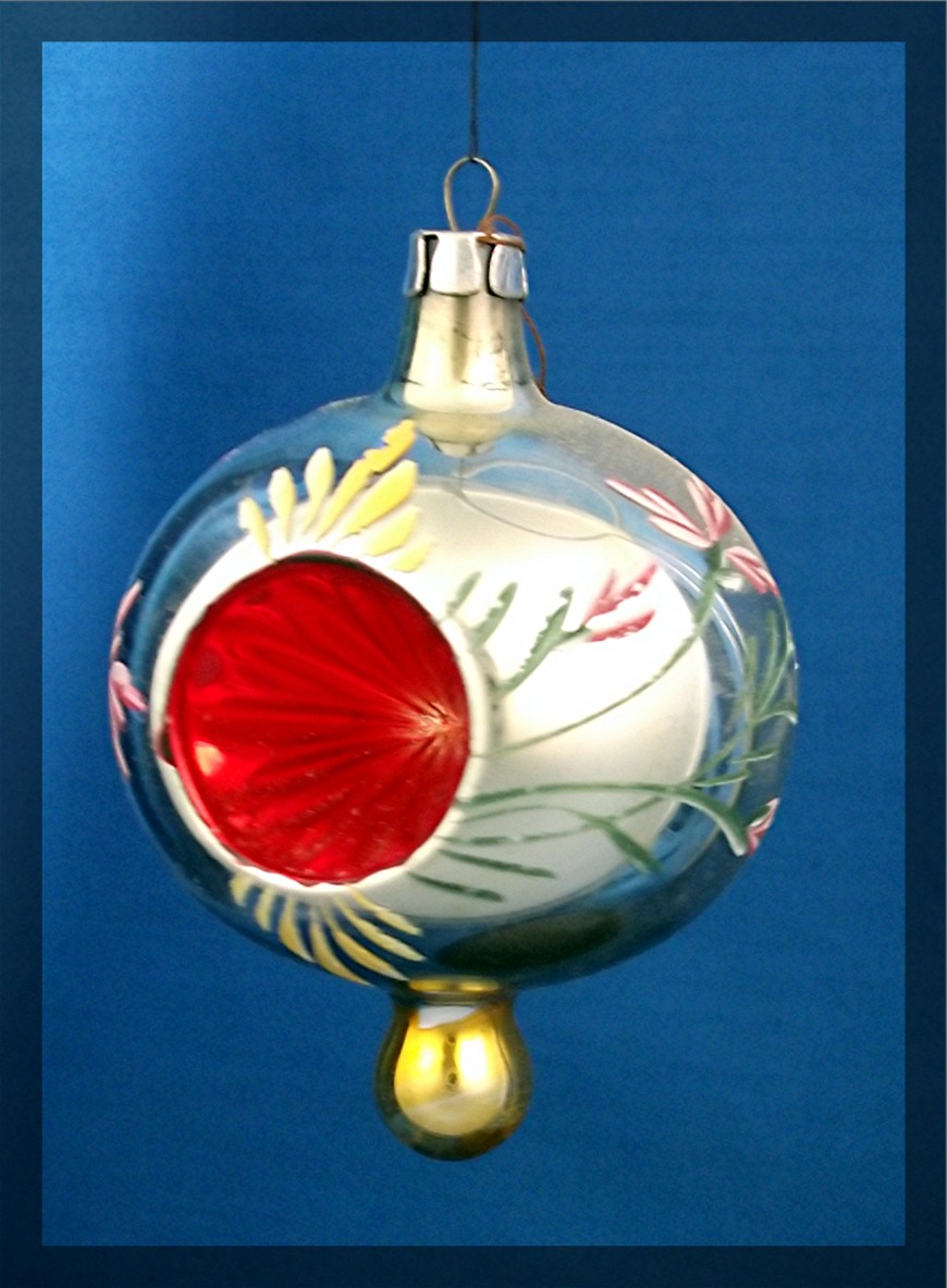 Christmas tree ornament delicate glass - Poland