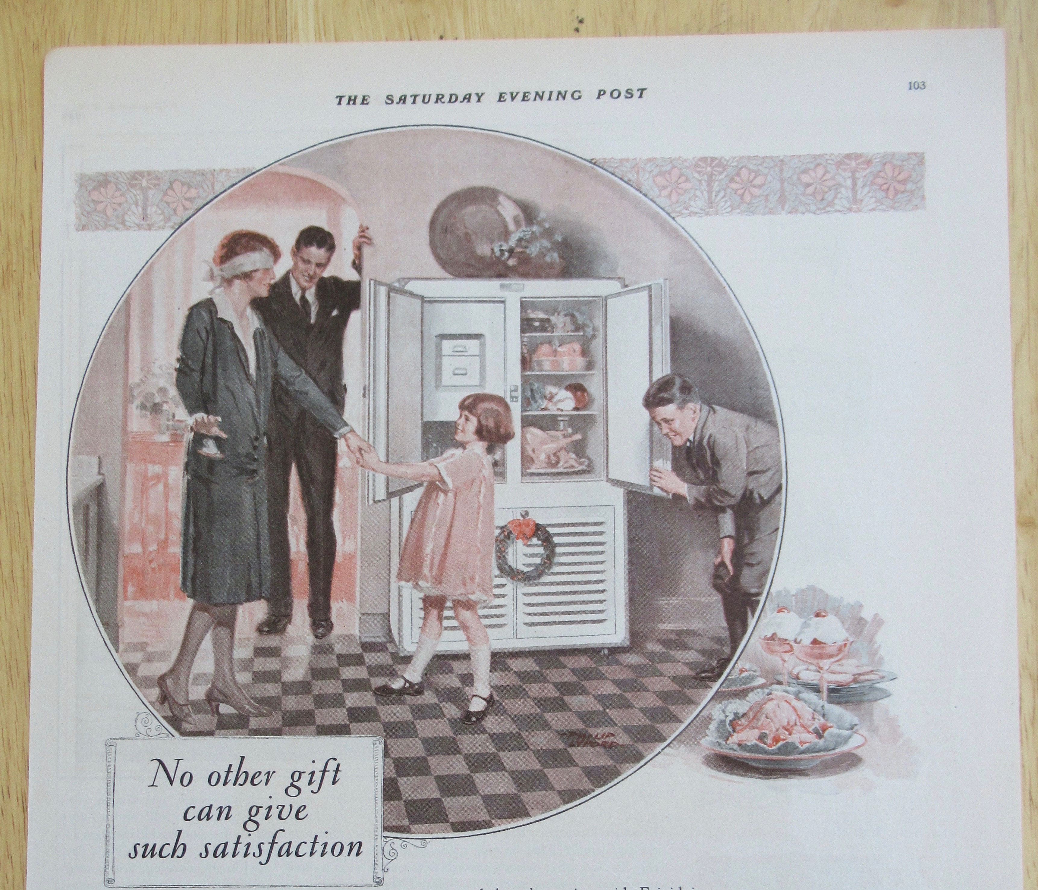 1926 General Motors Frigidaire with Mom Blindfolded