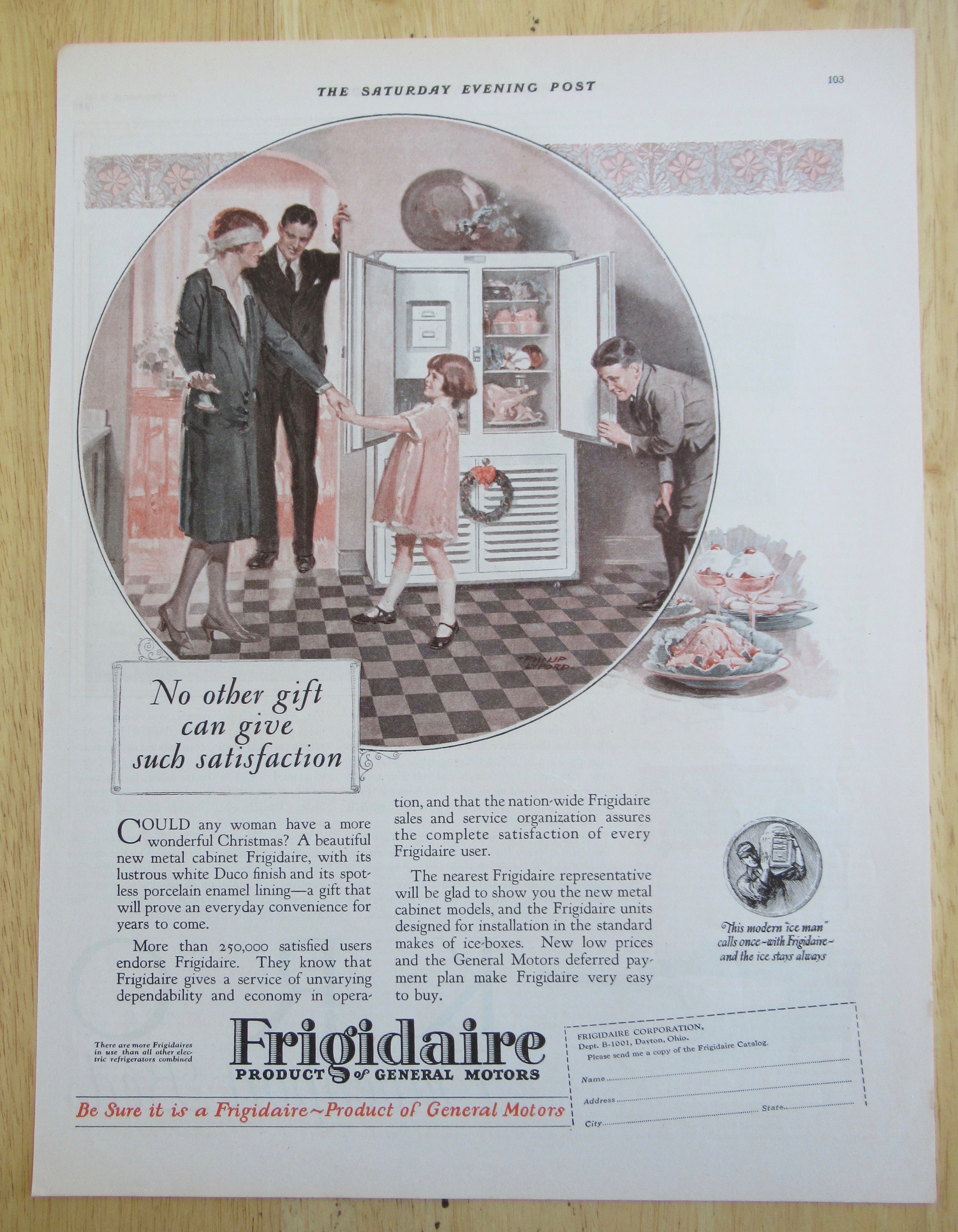 1926 General Motors Frigidaire with Mom Blindfolded