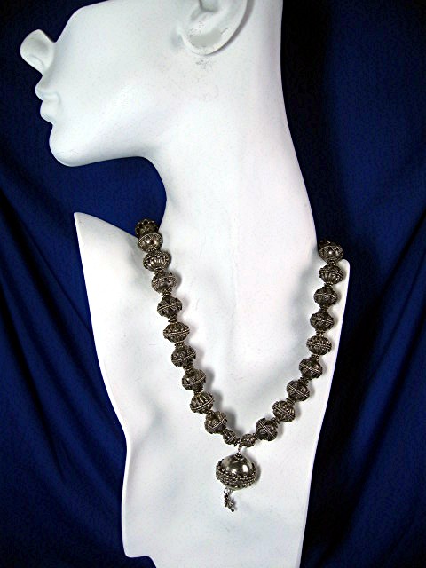 Necklace Sterling Silver Beads  BALI 134 Grams