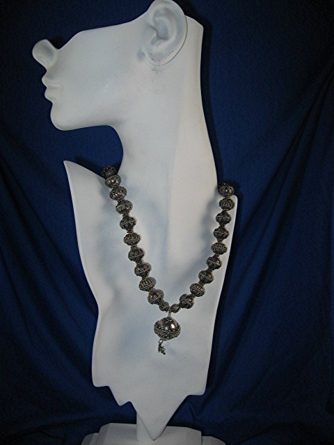 Necklace Sterling Silver Beads  BALI 134 Grams