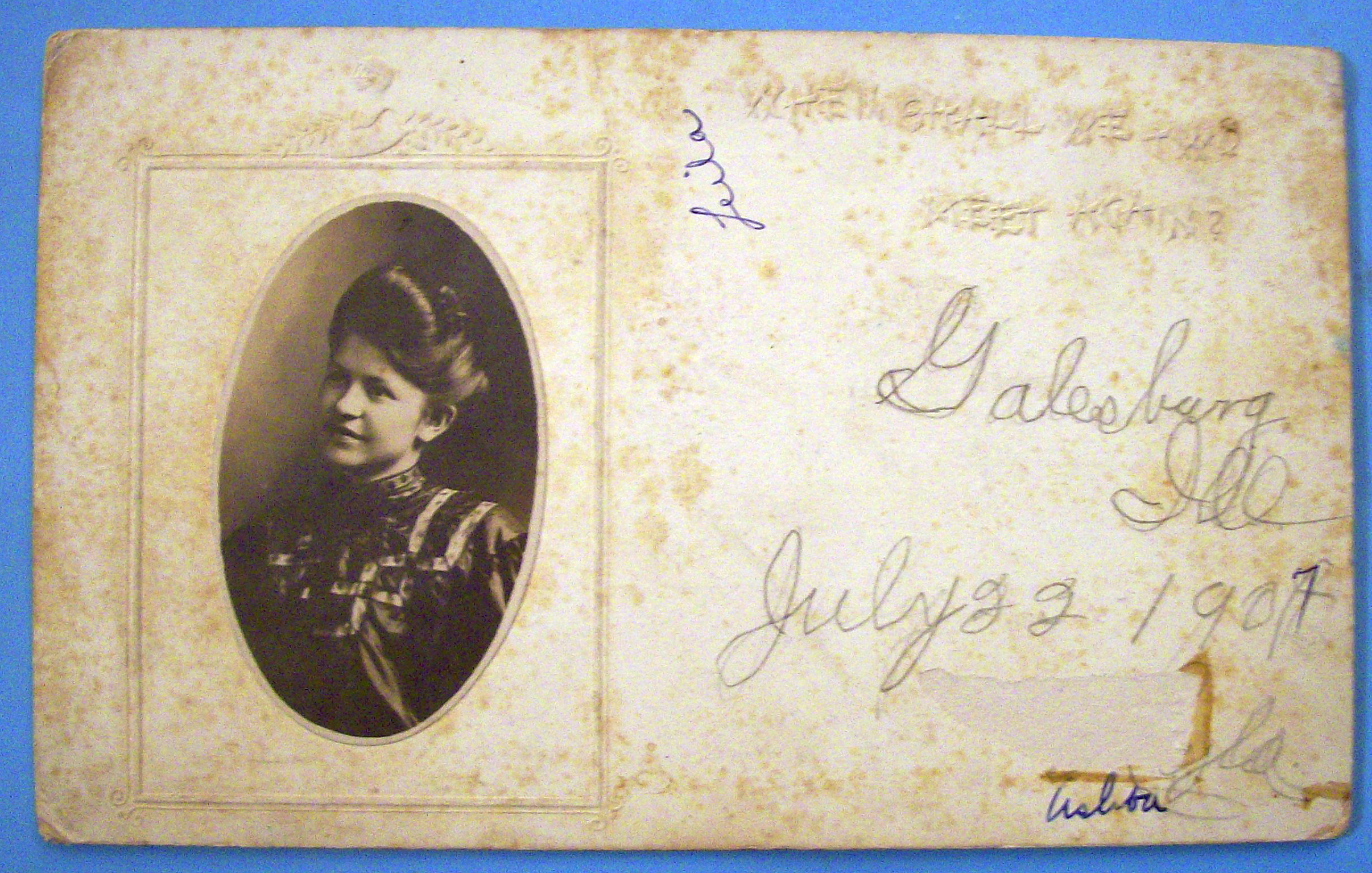 Beautiful Woman Postcard-Embossed Design Lovely Woman