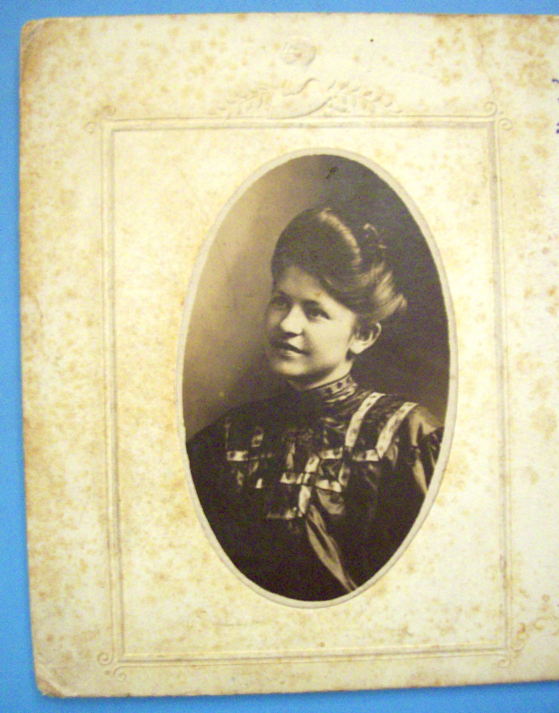 Beautiful Woman Postcard-Embossed Design Lovely Woman