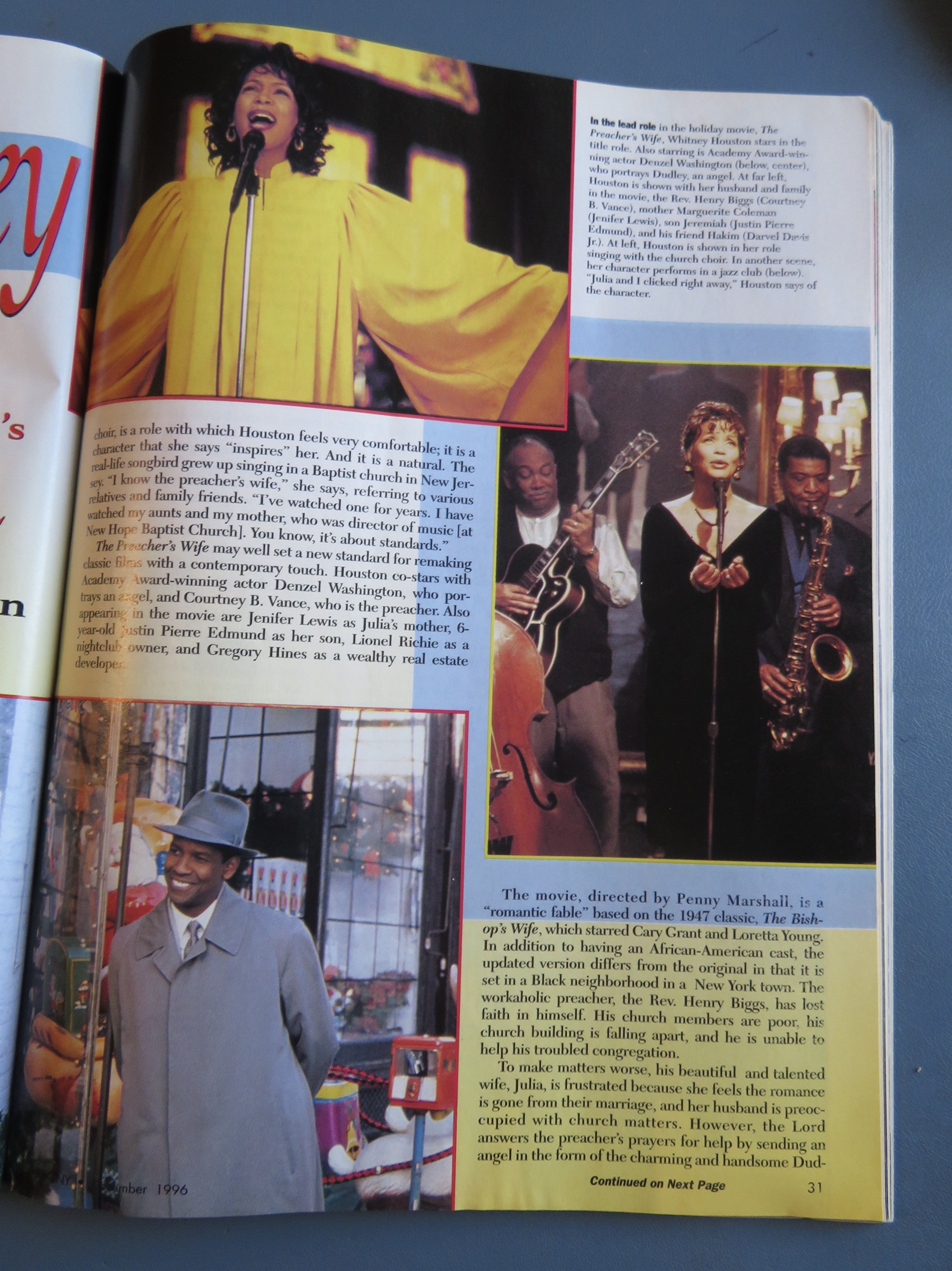 Ebony Magazine - December 1996 - Whitney Talks