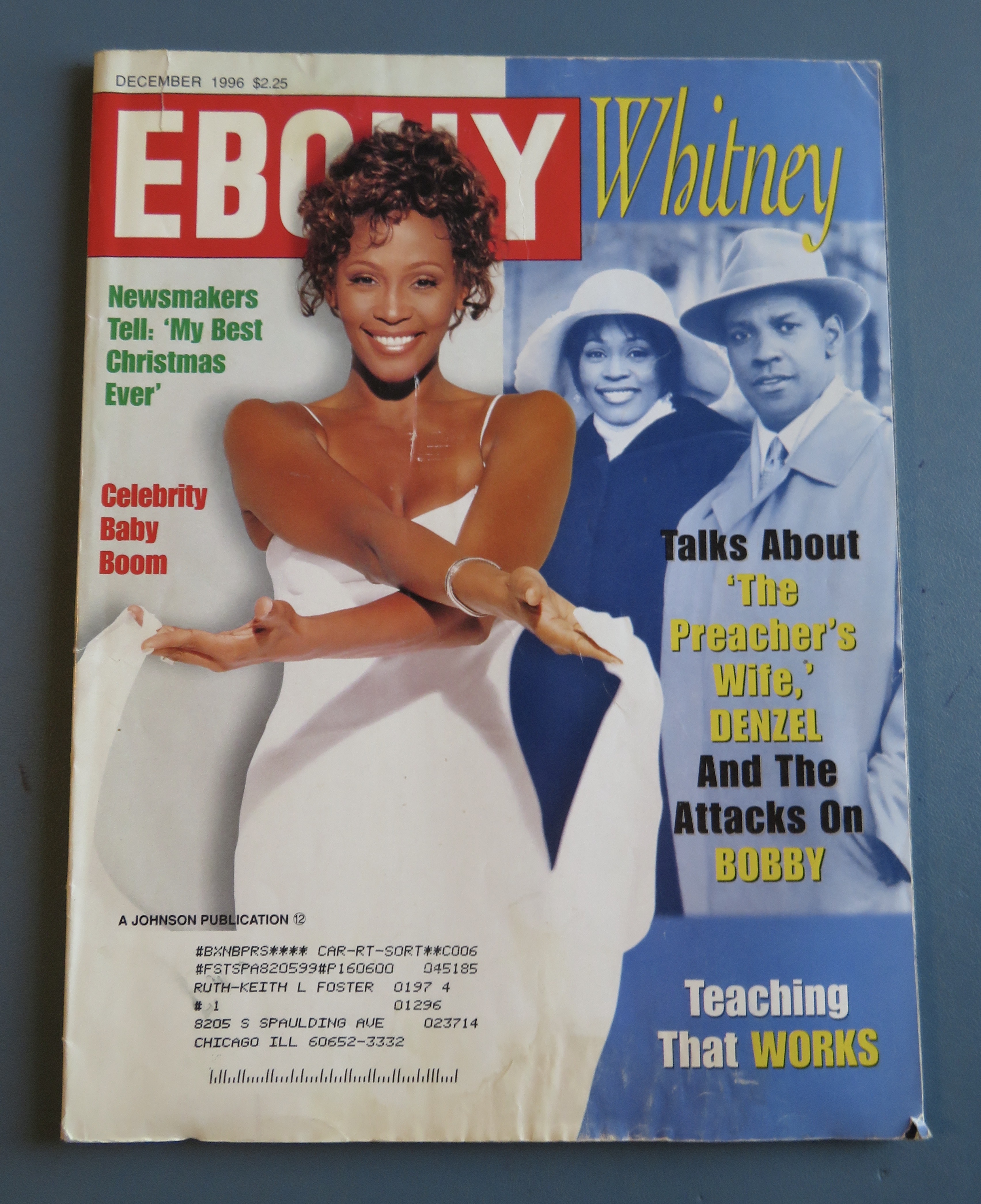 Ebony Magazine - December 1996 - Whitney Talks