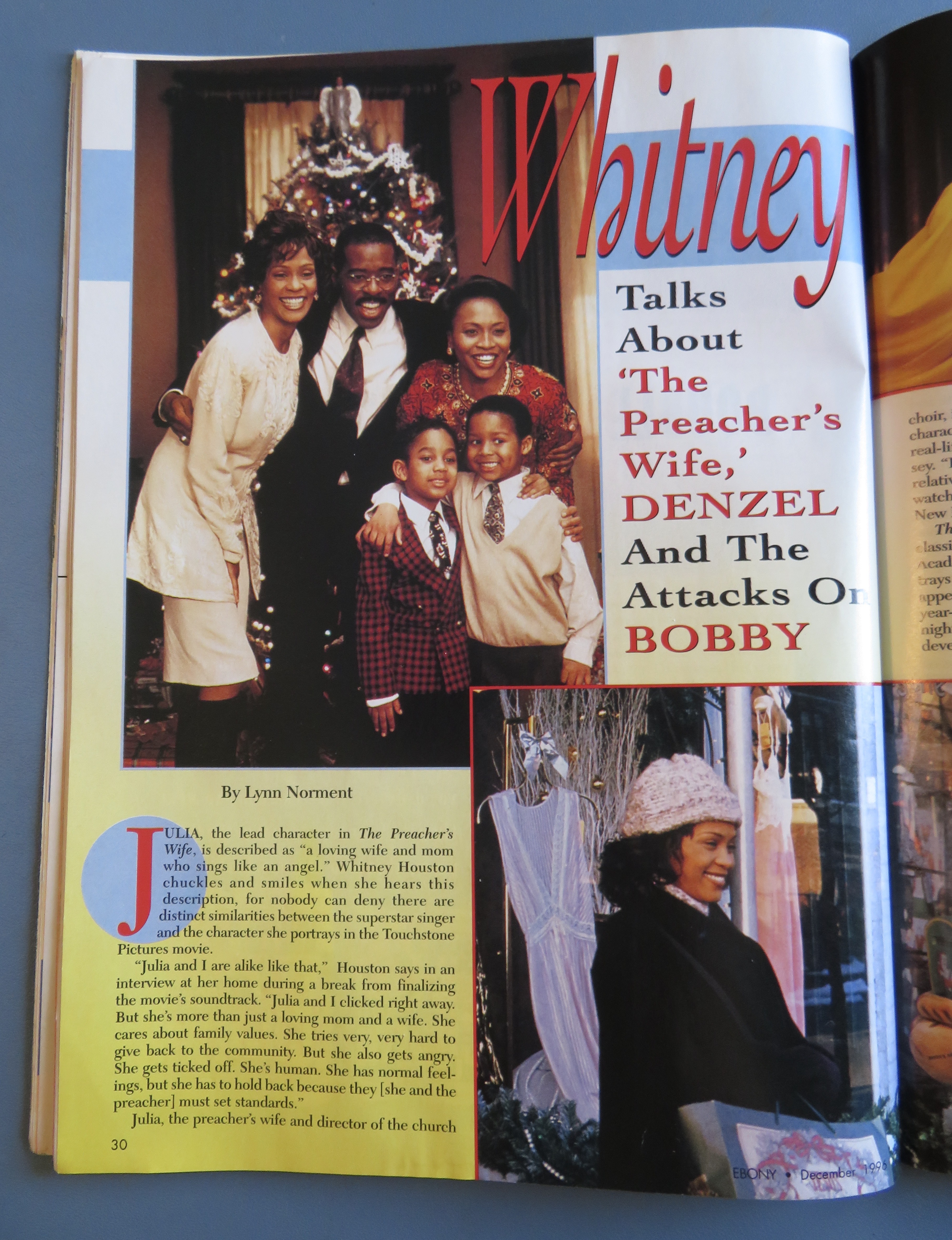 Ebony Magazine - December 1996 - Whitney Talks