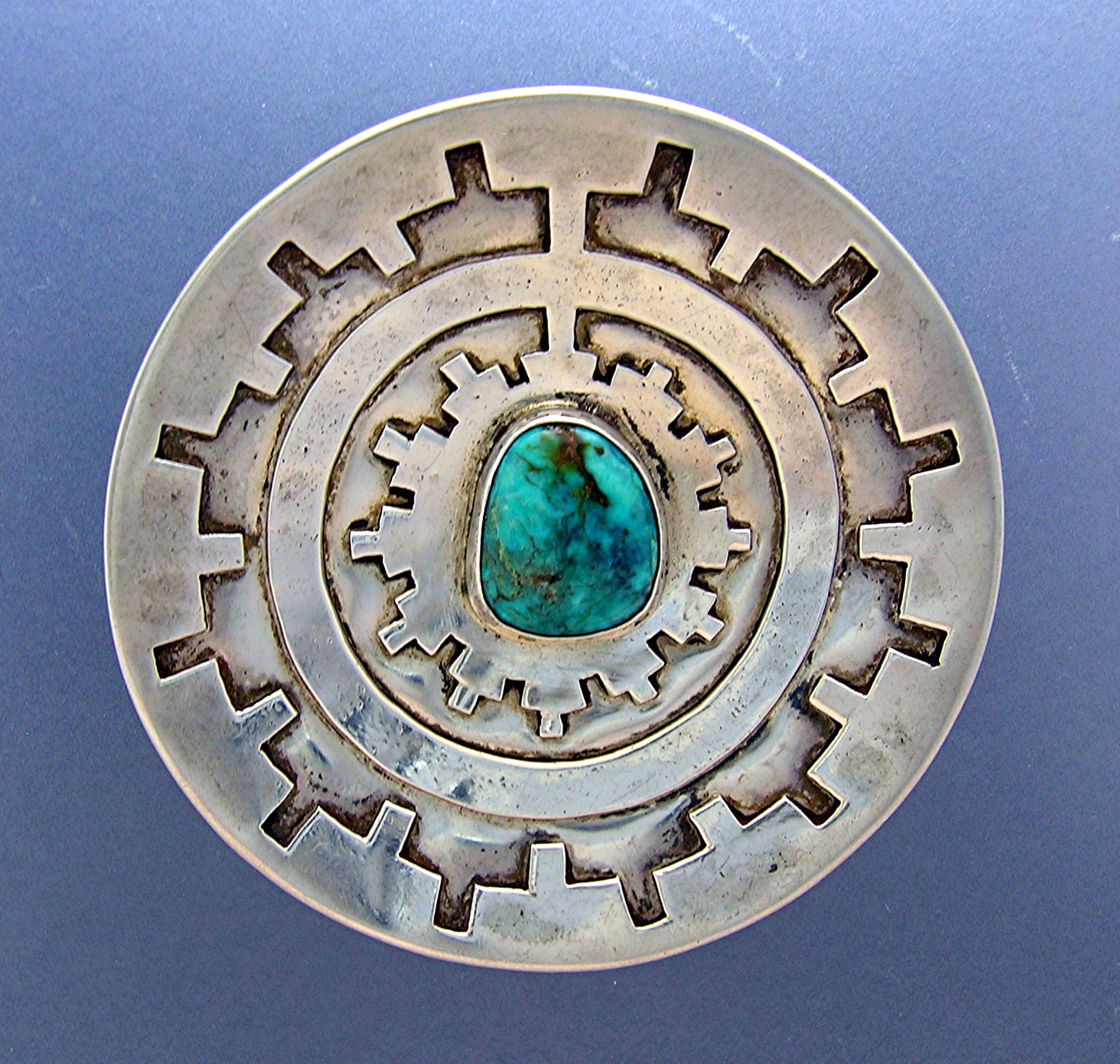 Native American Sterling Silver ROSE CASTLLO DRAPER Pin