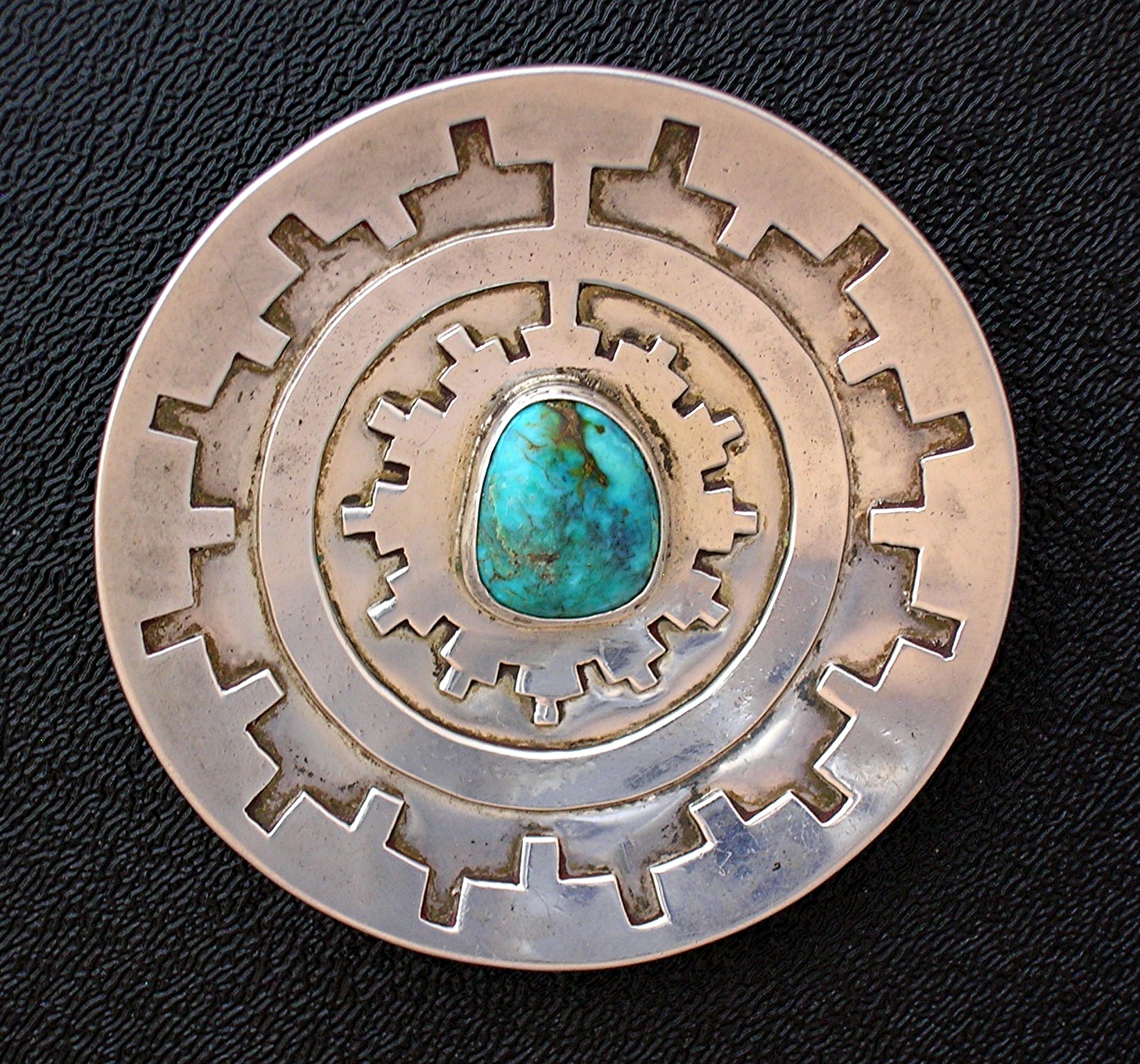 Native American Sterling Silver ROSE CASTLLO DRAPER Pin