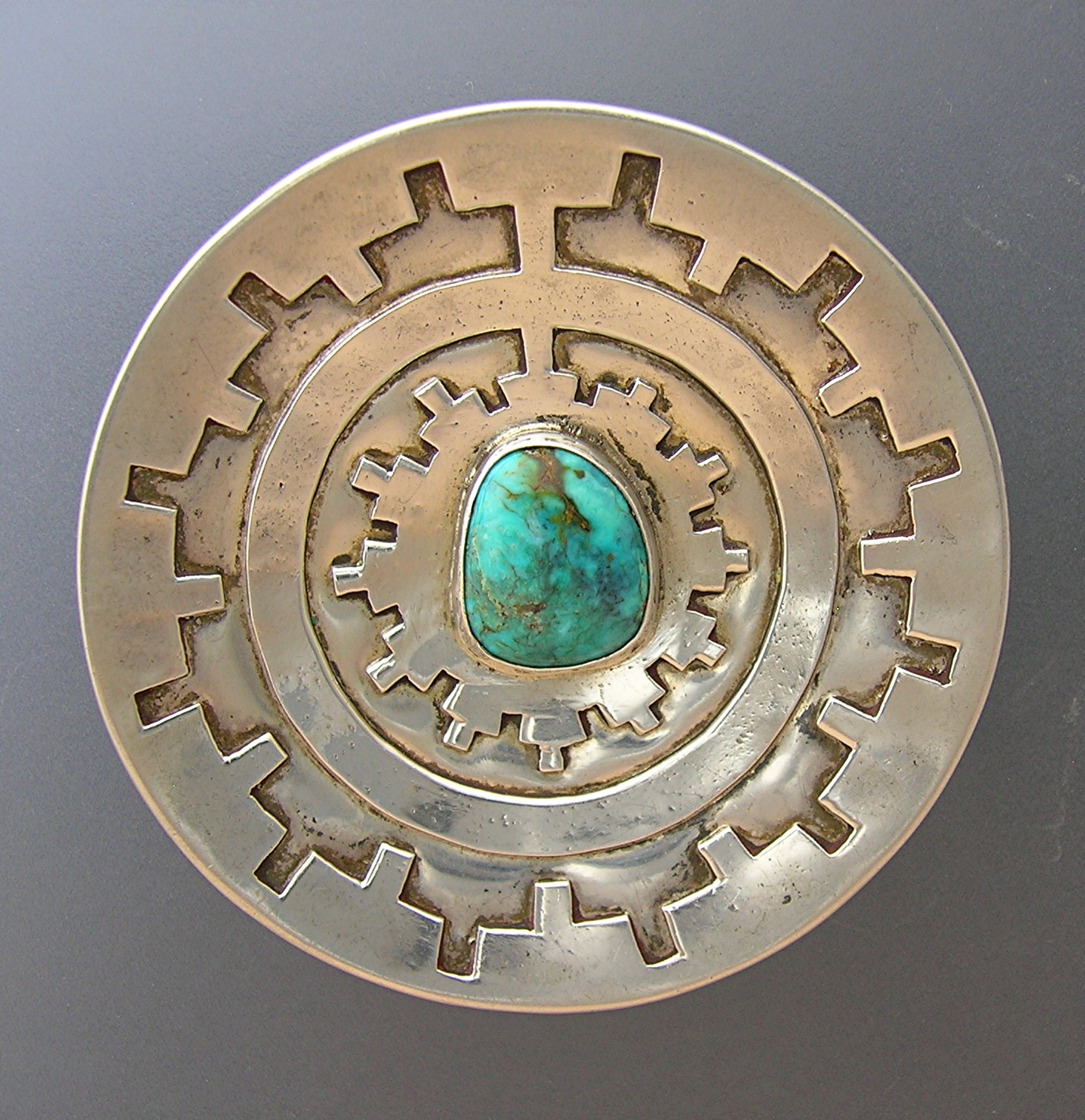 Native American Sterling Silver ROSE CASTLLO DRAPER Pin