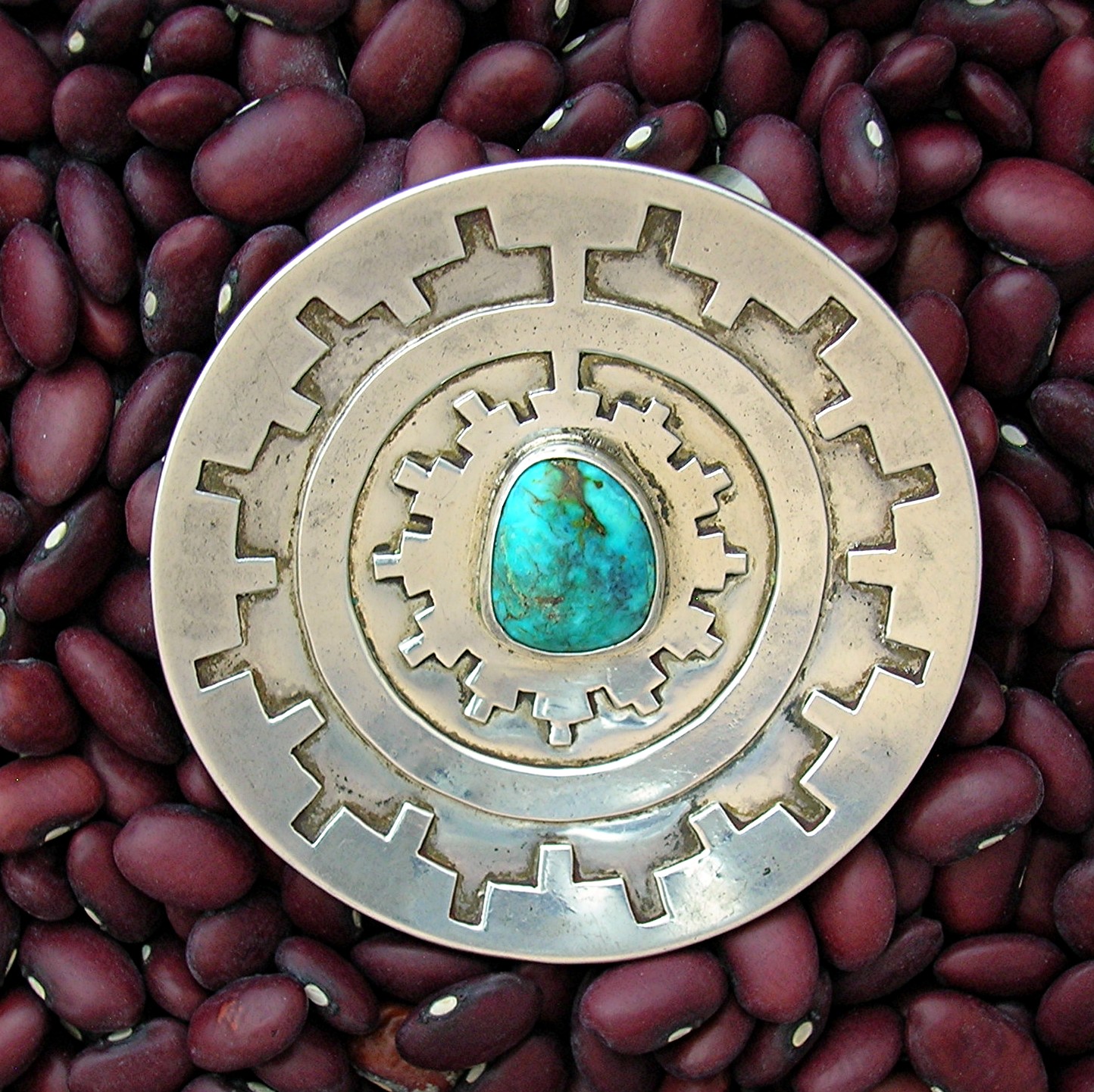 Native American Sterling Silver ROSE CASTLLO DRAPER Pin