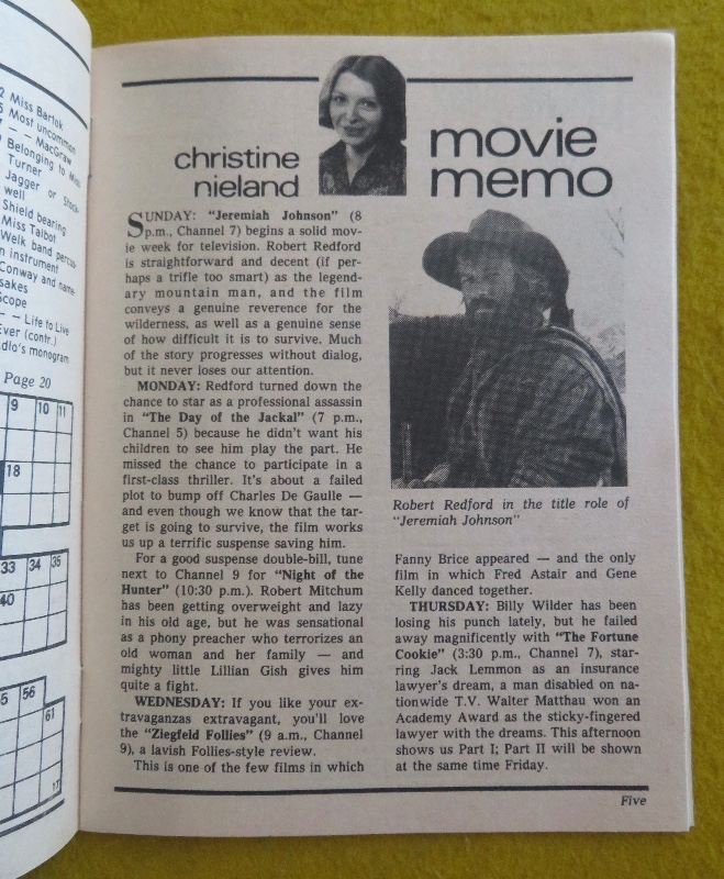 TV News (Chicago Daily News) January 17-24, 1976 Jonathan Winters