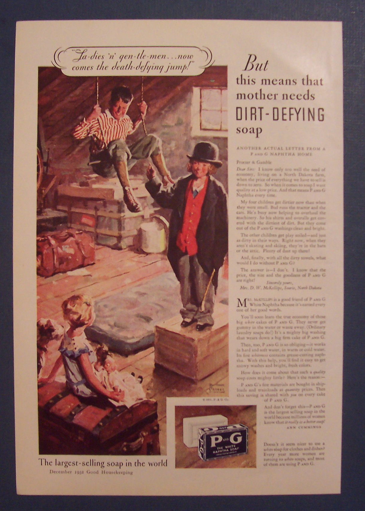 1931  P And G White Naptha Soap