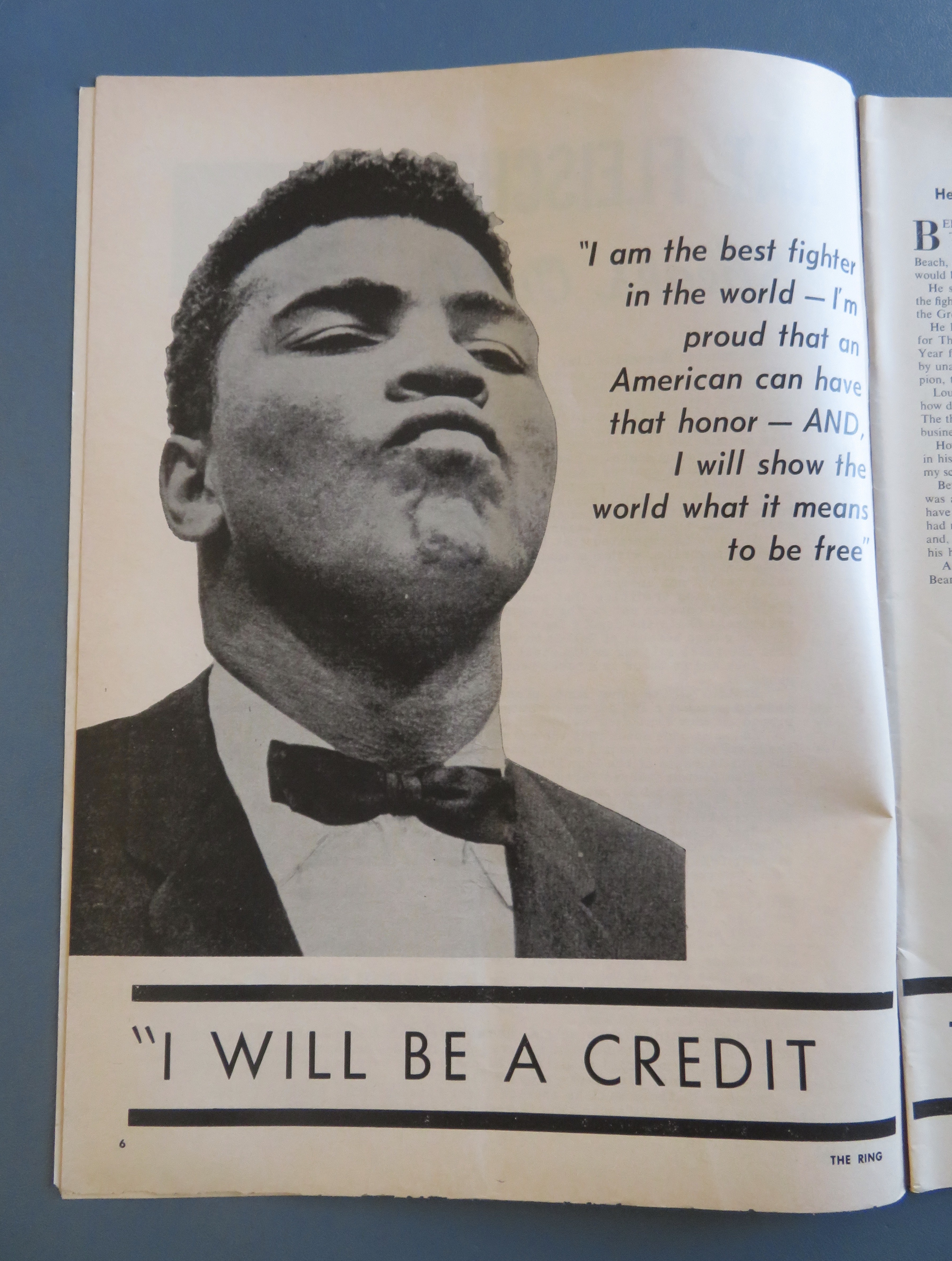 The Ring Magazine May 1964 I Predict By Cassius Clay