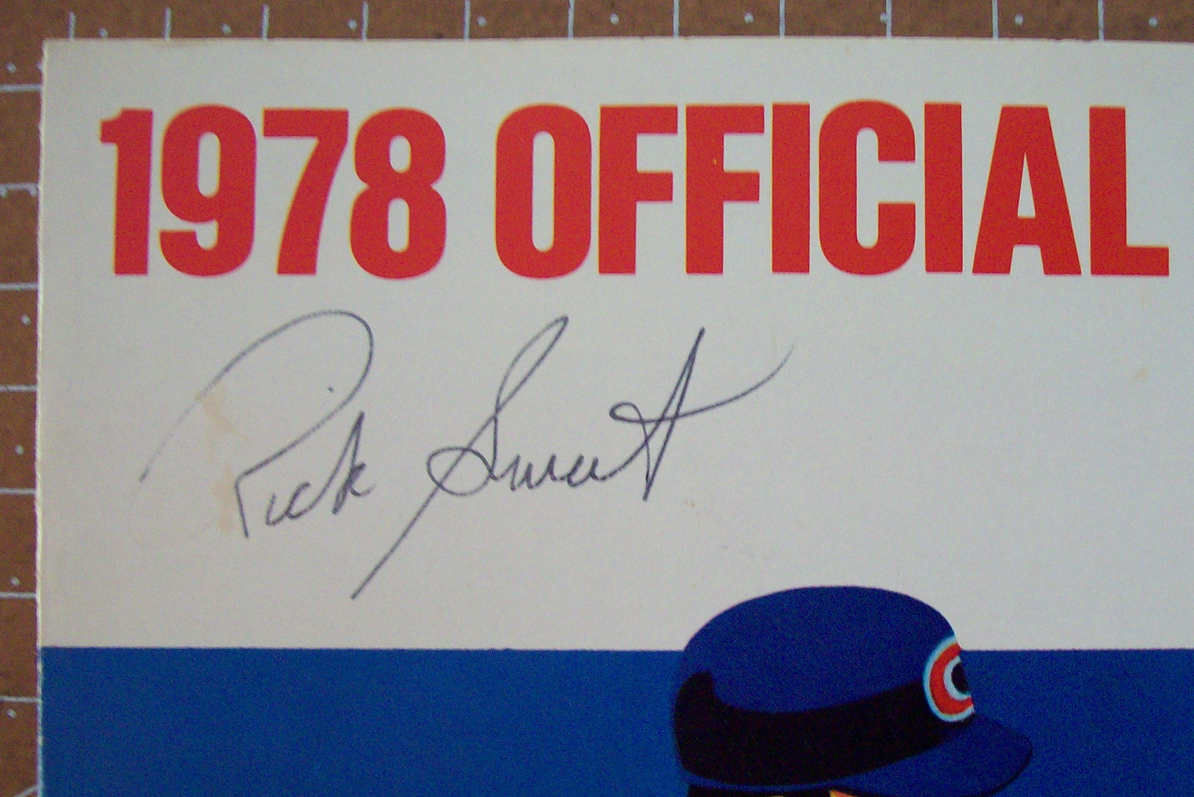 Chicago Cubs Official Program 1978 Signed