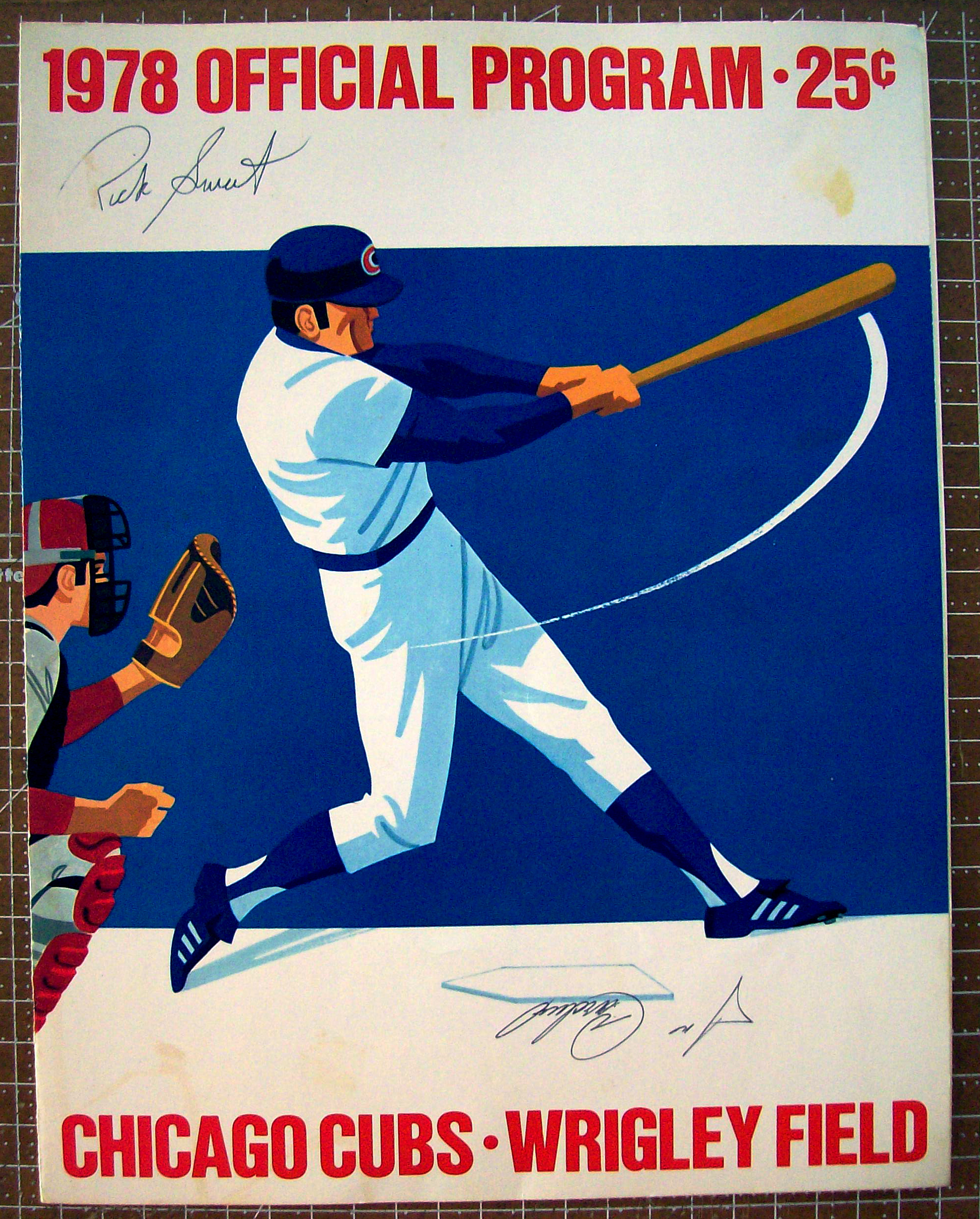 Chicago Cubs Official Program 1978 Signed