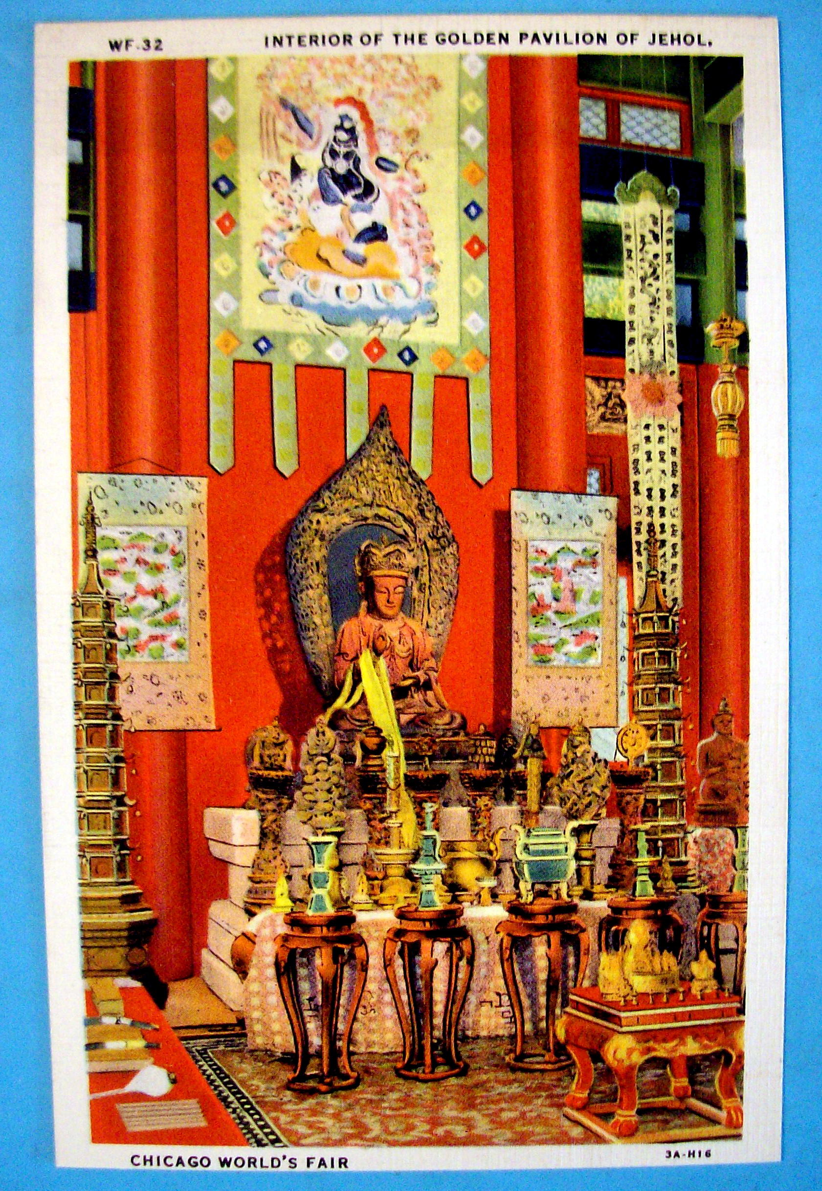 Golden Pavilion Of Jehol Postcard (Century Of Progress)