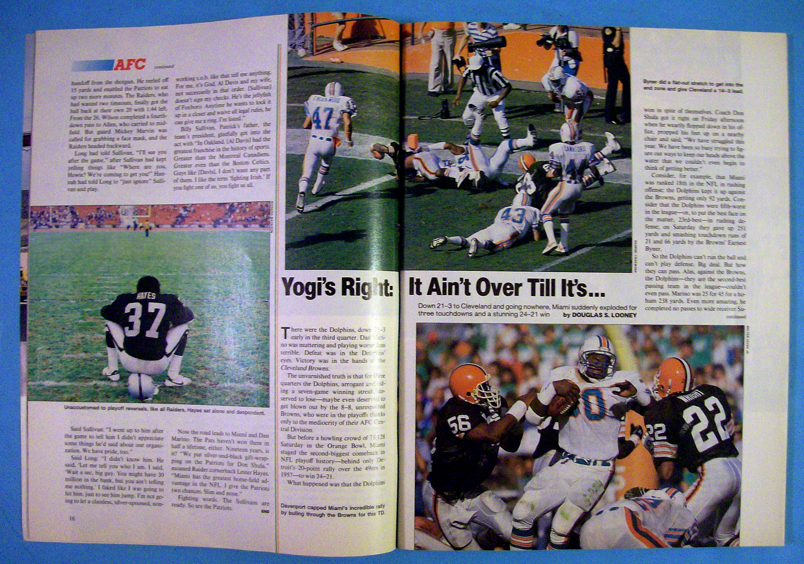 Sports Illustrated Magazine-January 13, 1986-Patriots