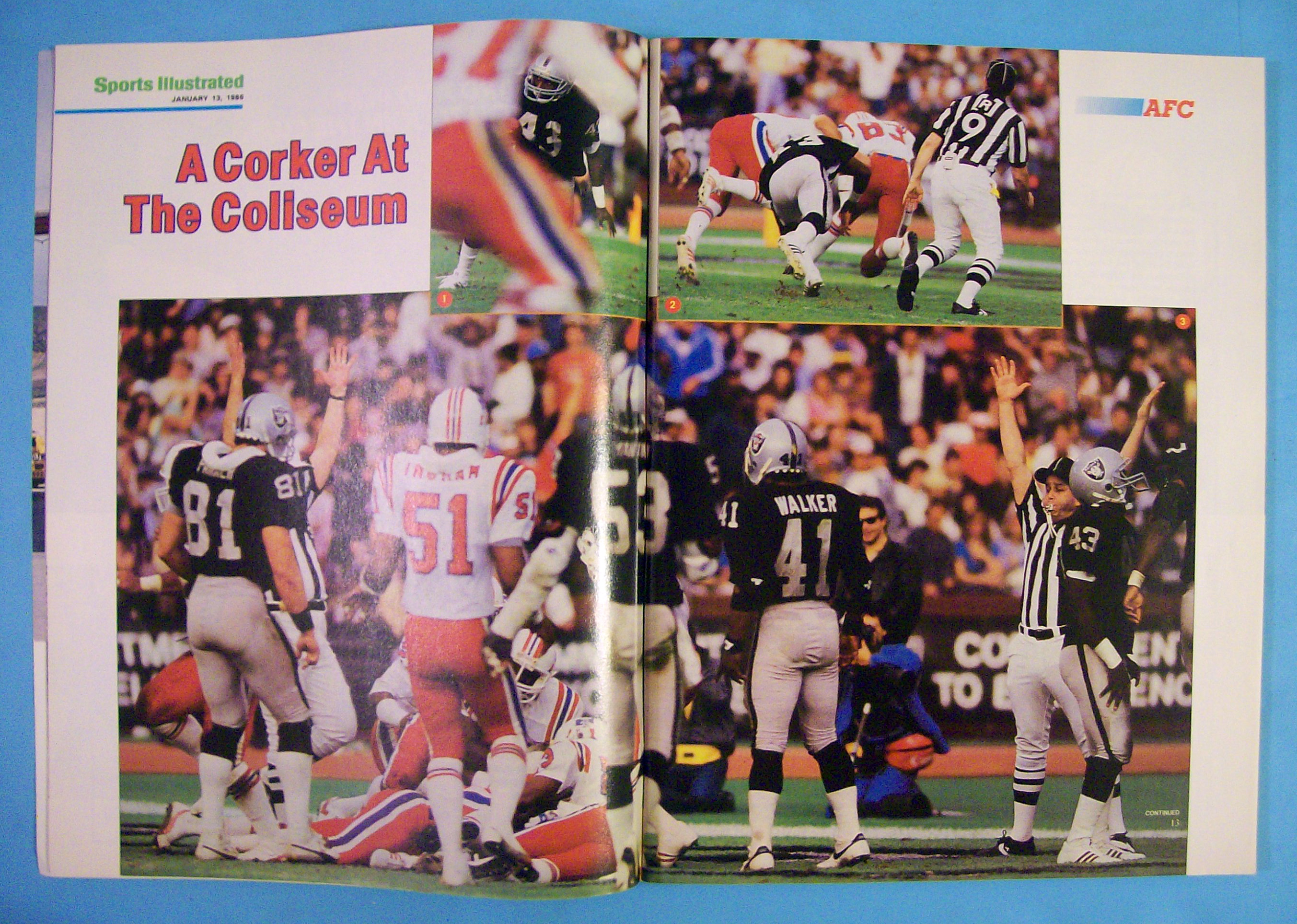 Sports Illustrated Magazine-January 13, 1986-Patriots