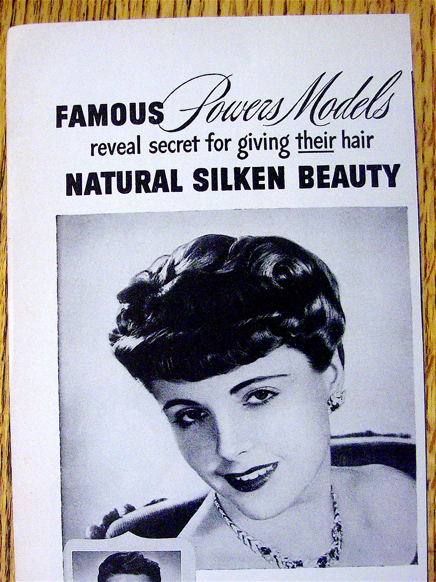 1943 Kreml Shampoo with a Lovely Powers Model