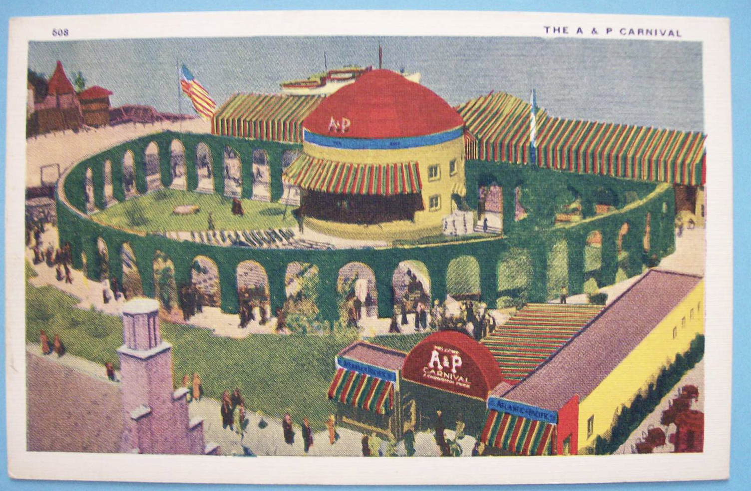 1933 Century Of Progress A & P Carnival Postcard