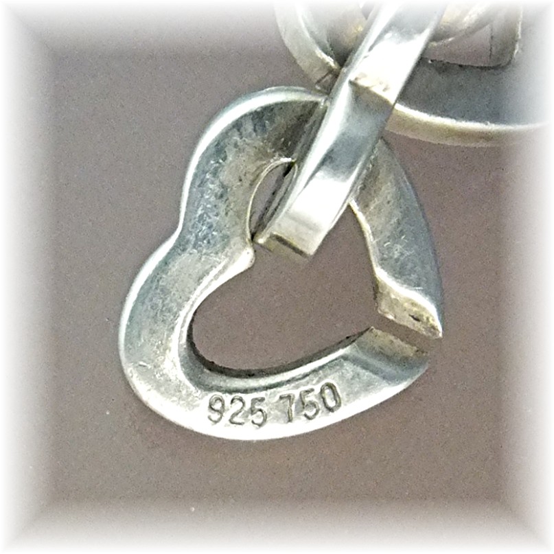 TIFFANY Linked Hearts Sterling Silver 2000 Bracelet