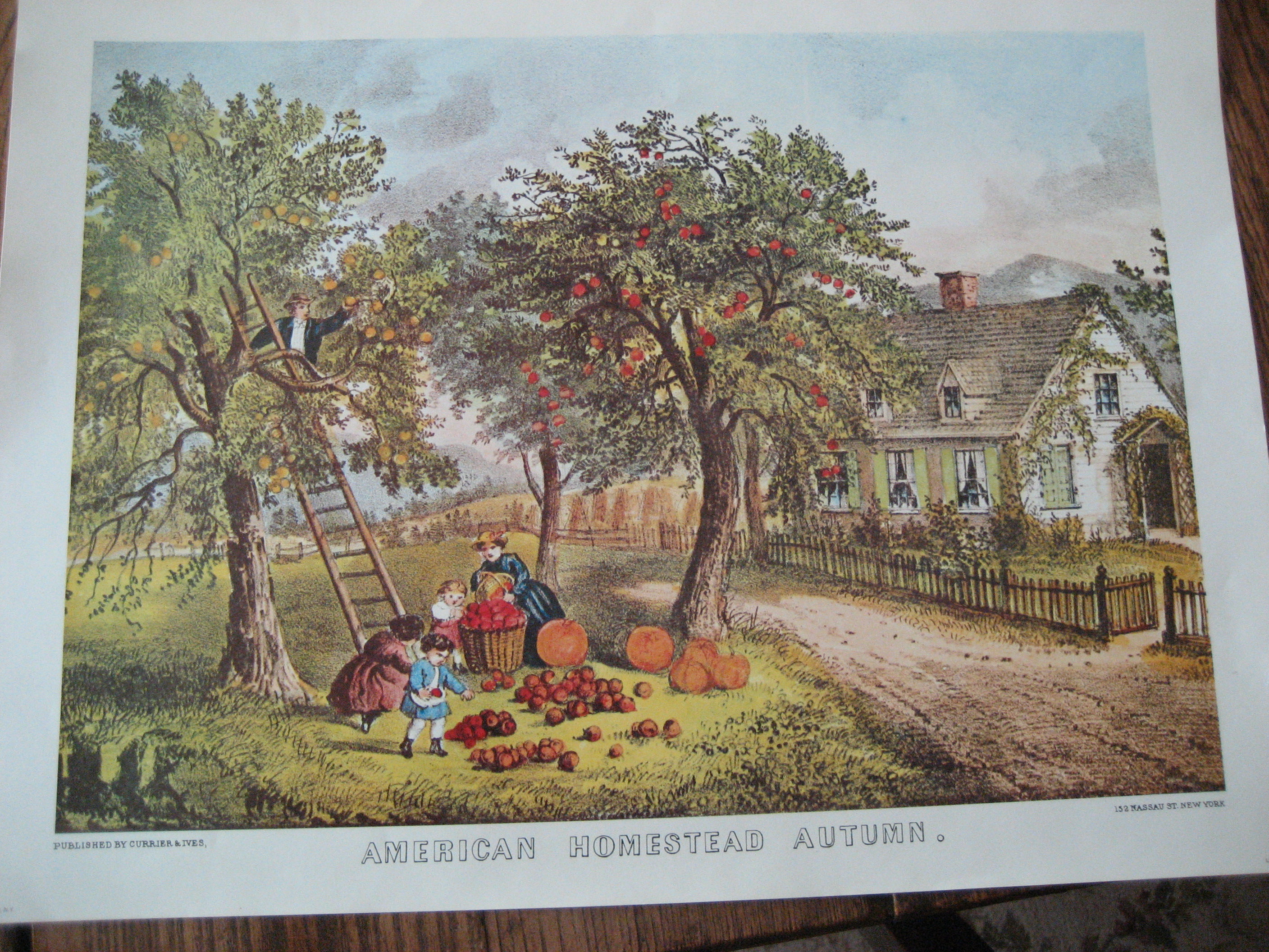 Currier & Ives American Homestead Autumn