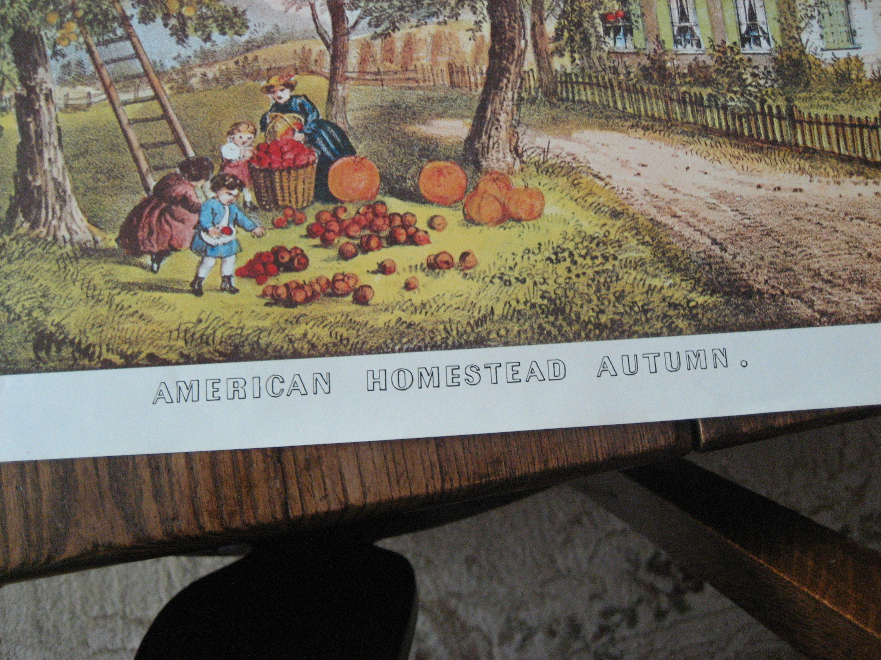 Currier & Ives American Homestead Autumn