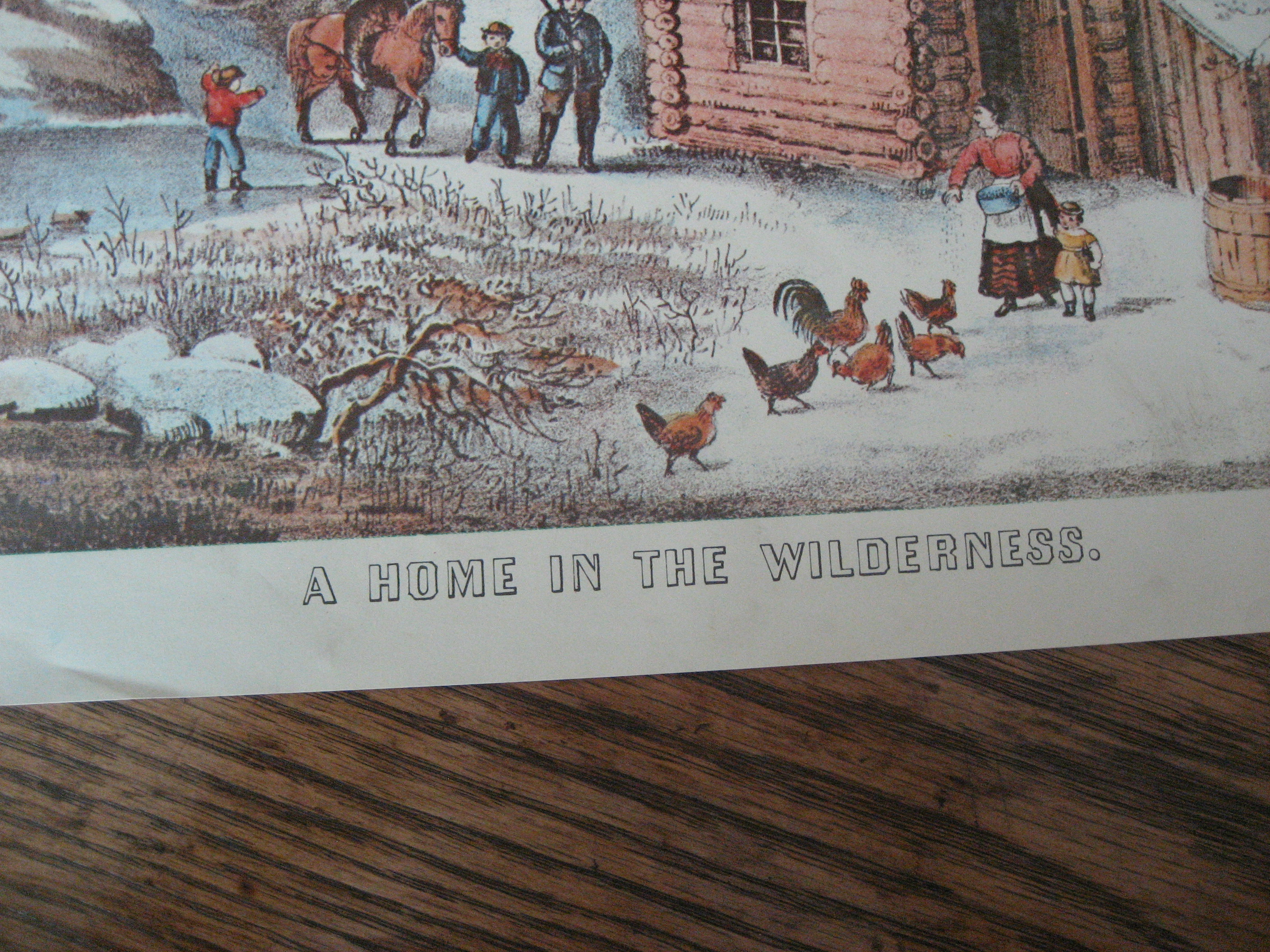 Currier & Ives A Home in the Wilderness