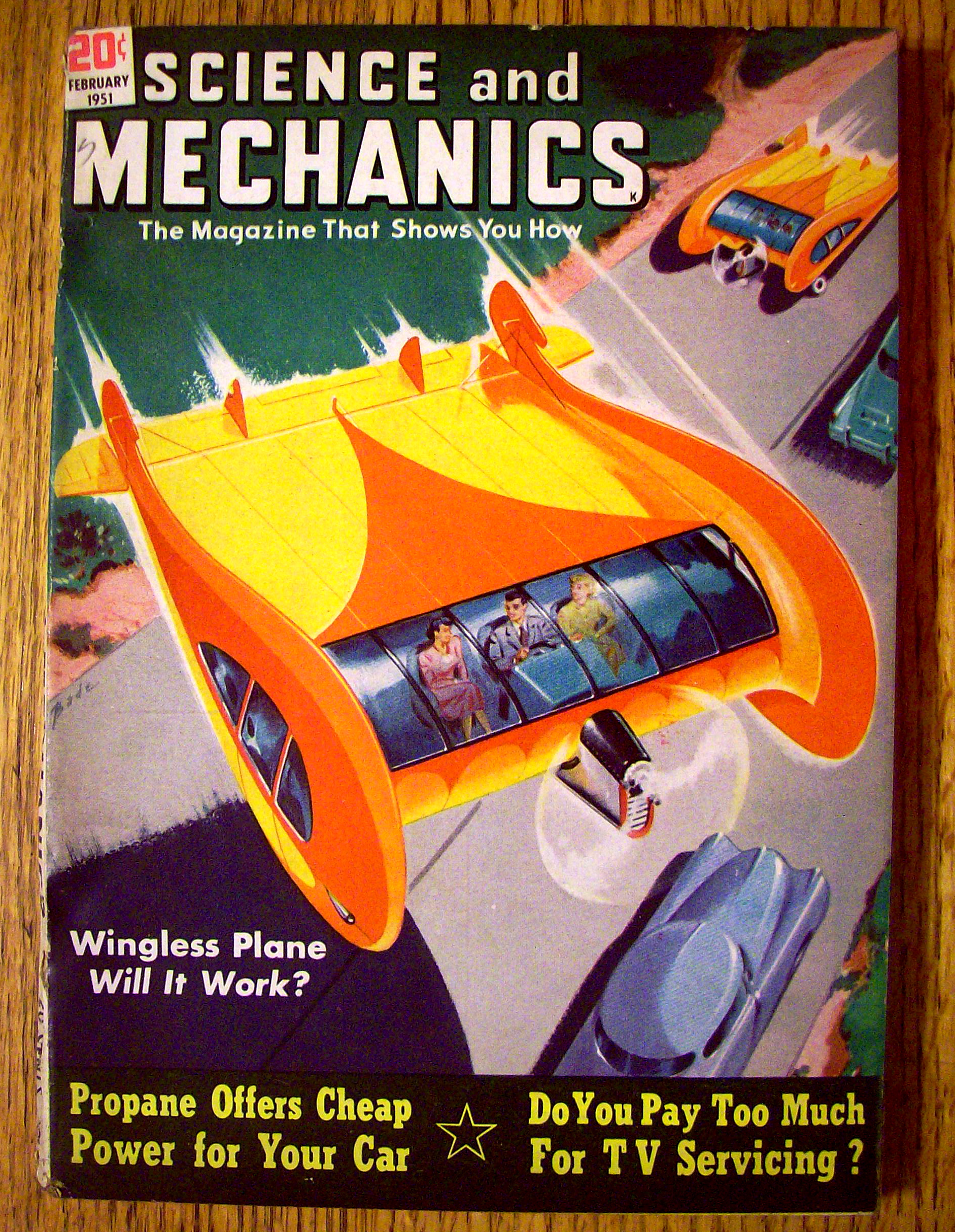 Science & Mechanics-February 1951-Propane & TV Service
