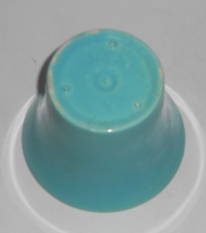VINTAGE Bauer Pottery 4'' Spanish Turquoise Flower Pot
