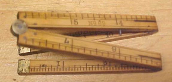 Stanley No. 69 Carpenters Rule 1 Foot 4 Fold