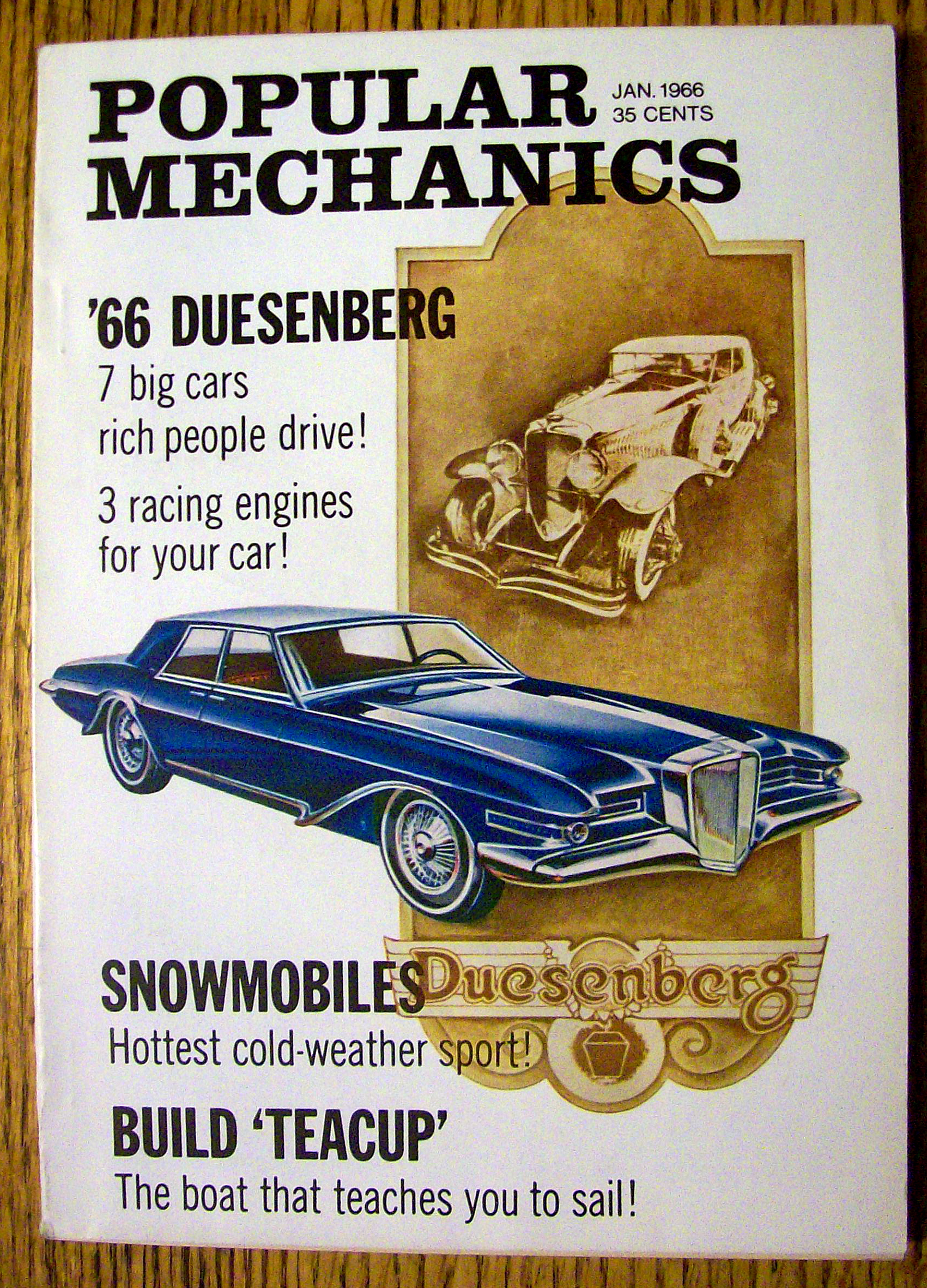 Popular Mechanics January 1966 Snowmobiles