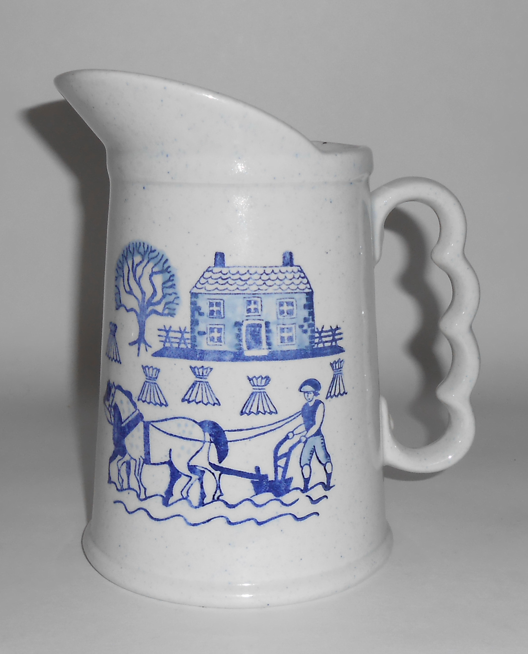 Metlox Pottery Poppy Trail Provincial Blue 24oz Pitcher