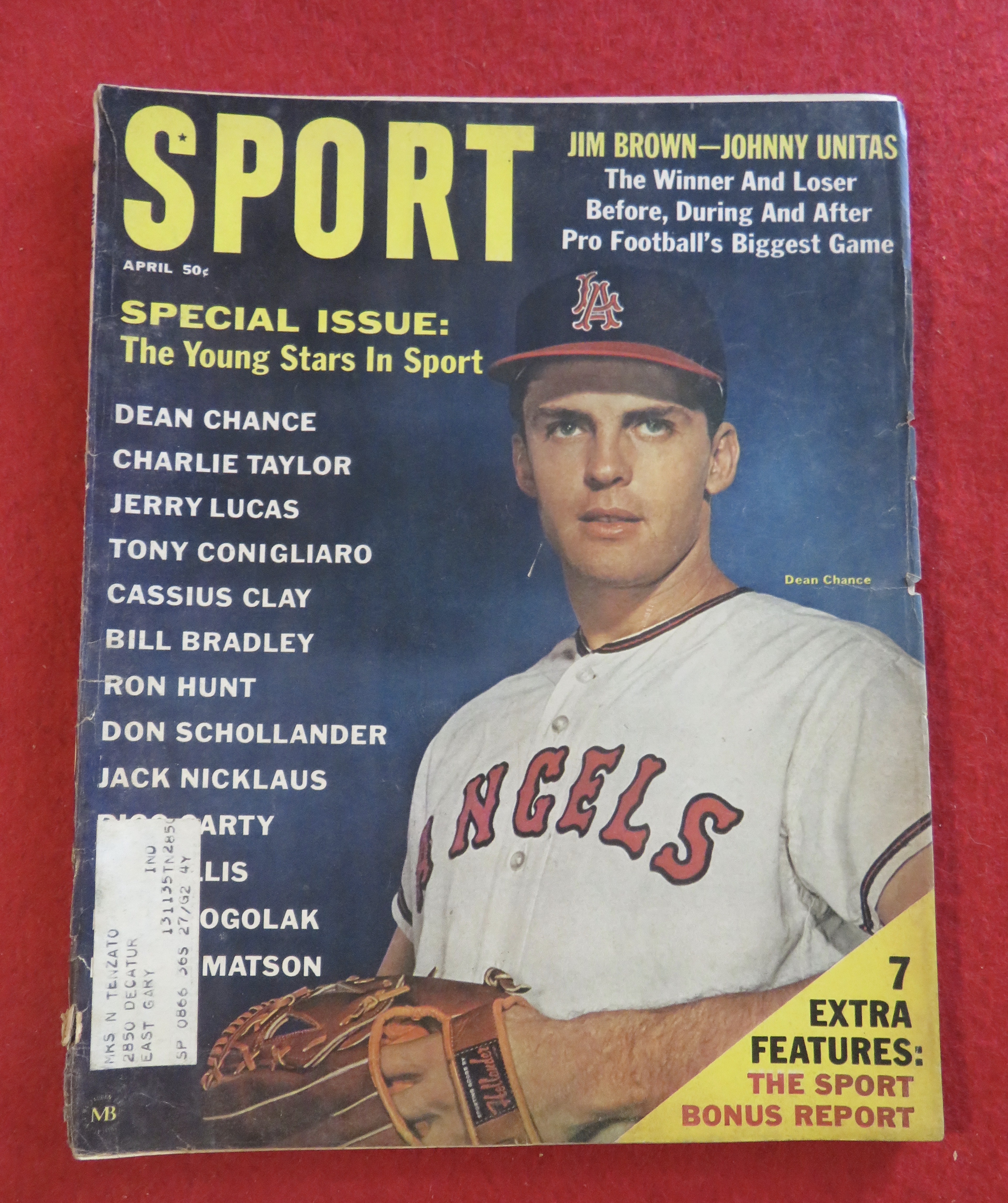 Sport Magazine April 1965 Jim Brown/Johnny Unitas