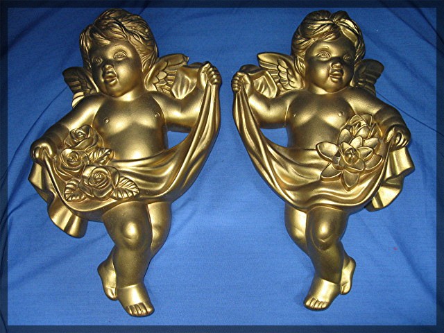 Cherub Angel Wall Plaques, 1966 Miller Studio