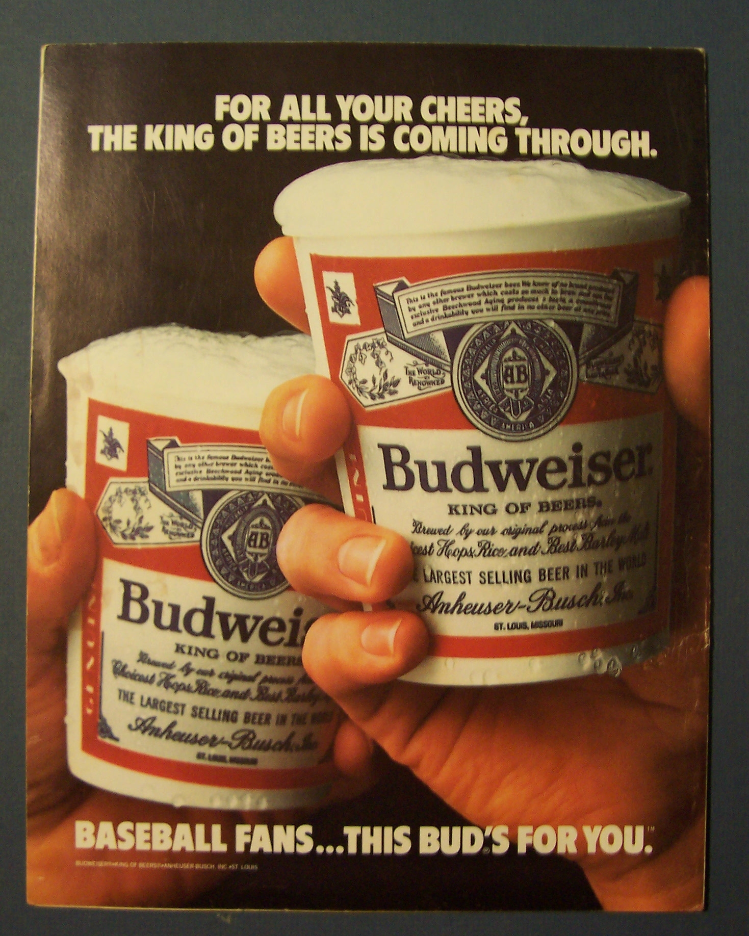 Chicago Cubs Official Scorecard - 1985