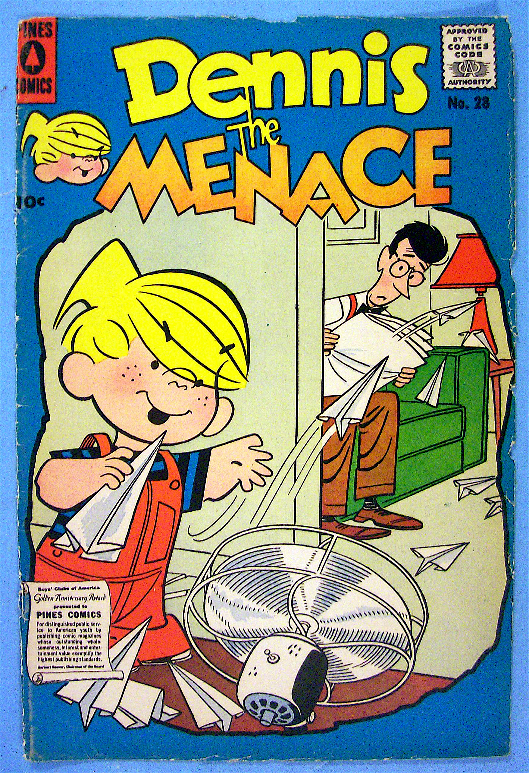 Dennis the Menace Comic Cover #28 May 1958 Dennis & Dad