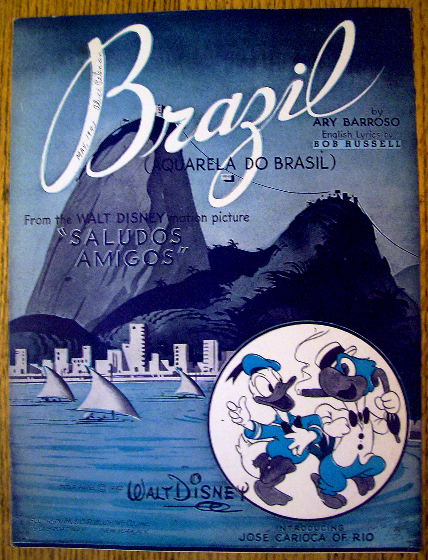 1942 Walt Disney Brazil (Aquarela Do Brasil)Donald Duck