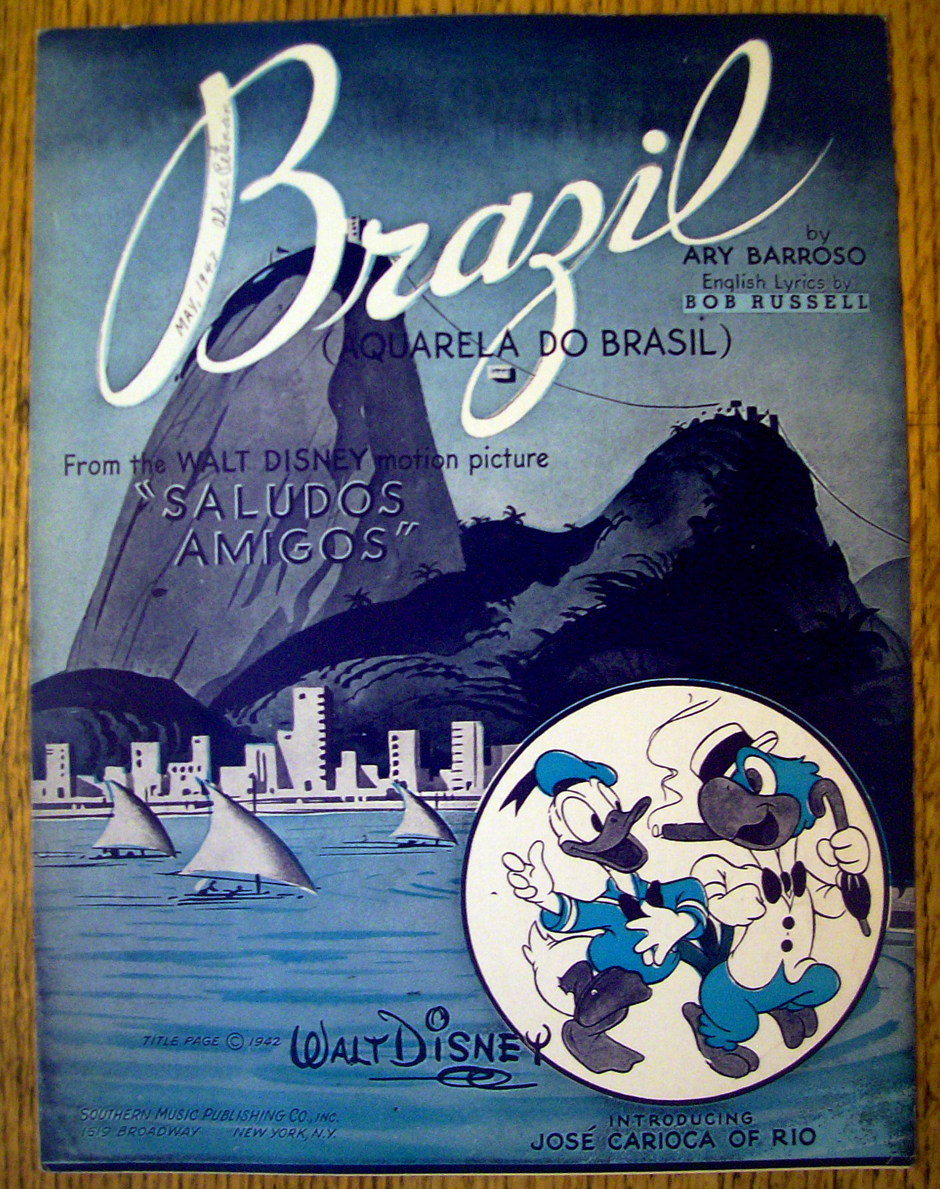 1942 Walt Disney Brazil (Aquarela Do Brasil)Donald Duck