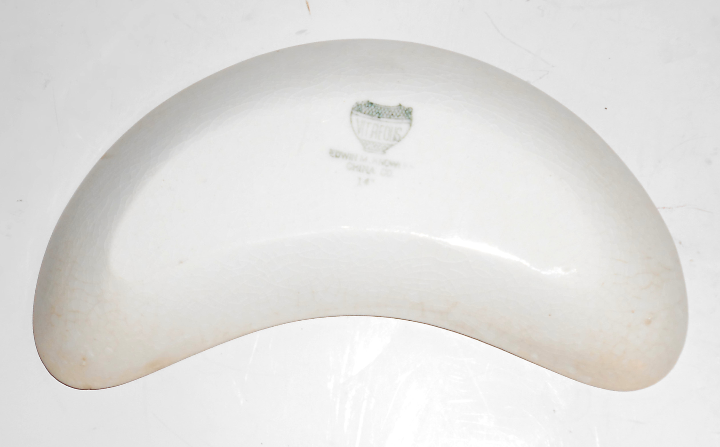 Edwin Knowles China Cobalt Deco Checker Bone Plate