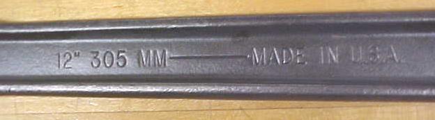 Armstrong Wrench 12 inch No. 34-412 New Old Stock